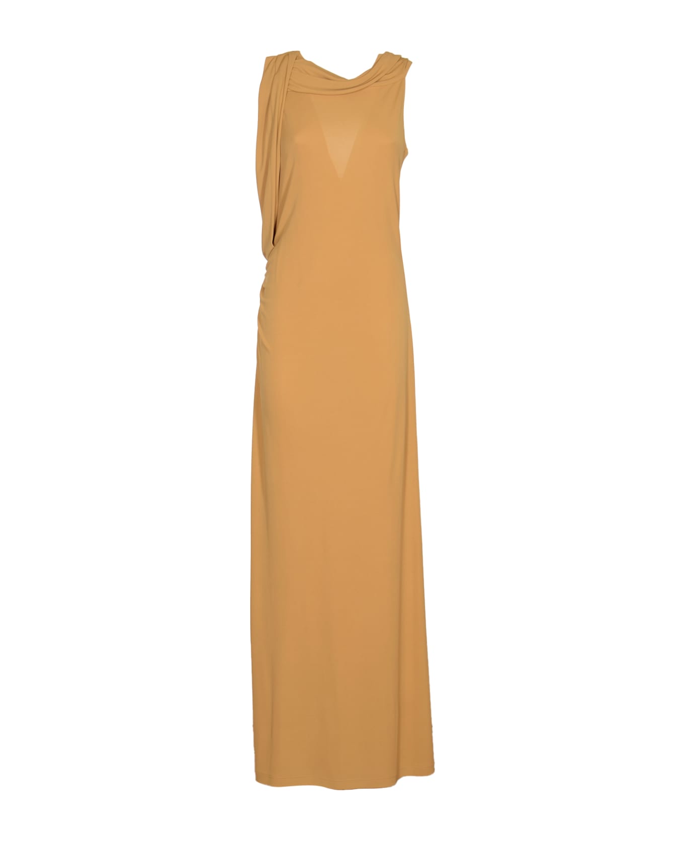 Alberta Ferretti Sleeveless Long-length Dress - Beige