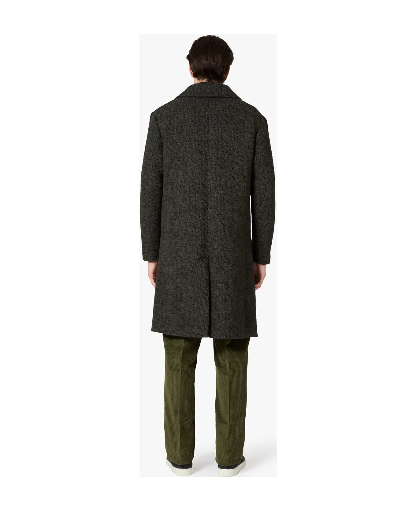 doppiaa Aanchorage Double-breasted Melange Coat