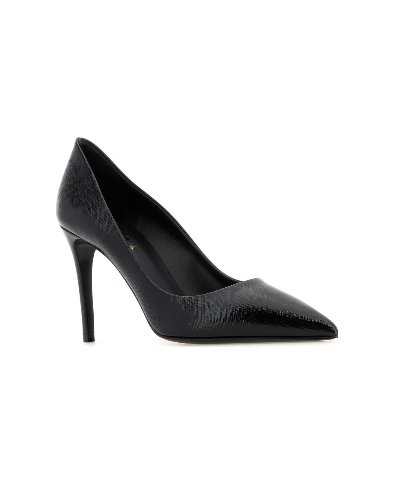 Prada Black Leather Pumps - NERO