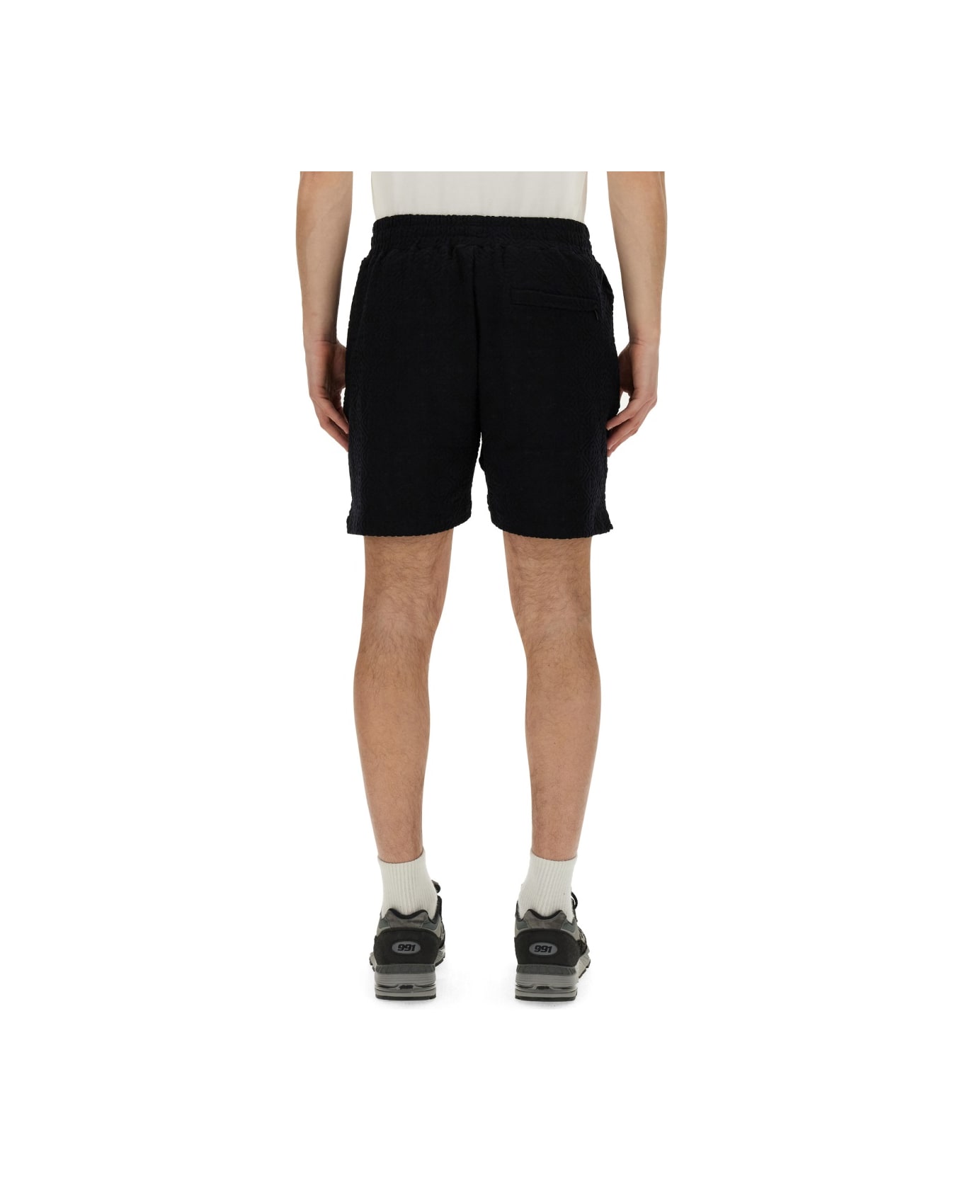 Casablanca Monogram Bermuda Shorts - BLACK ショートパンツ