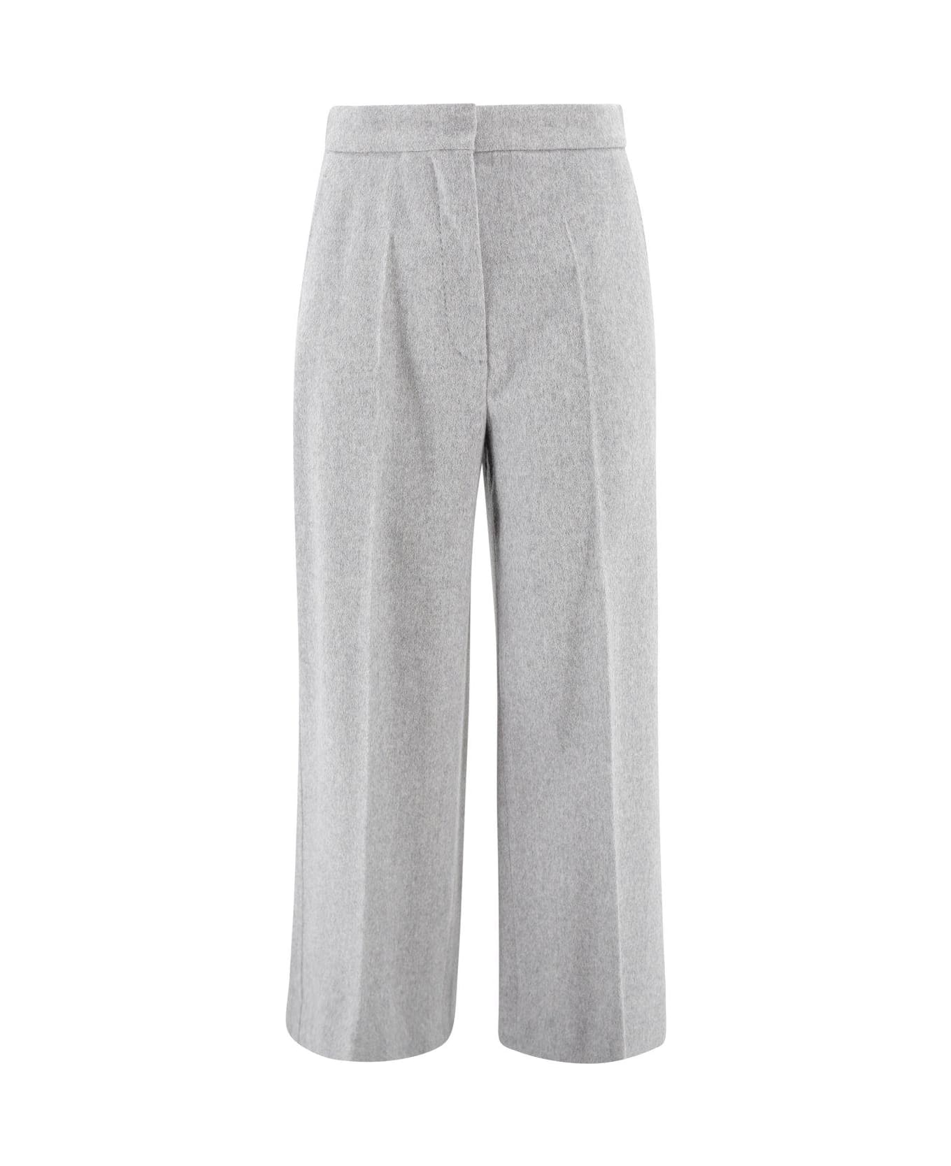 Max Mara Studio High Waist Wide Leg Trousers