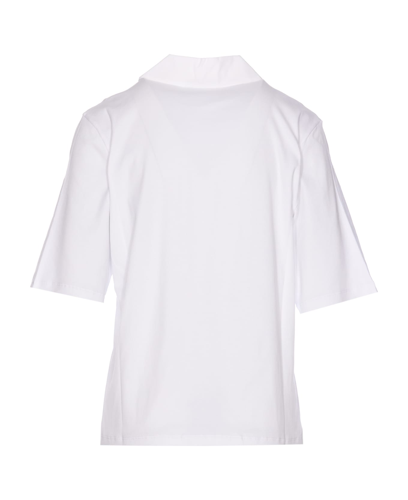 Fabiana Filippi Popeline And Jersey Shirt - White ニットウェア