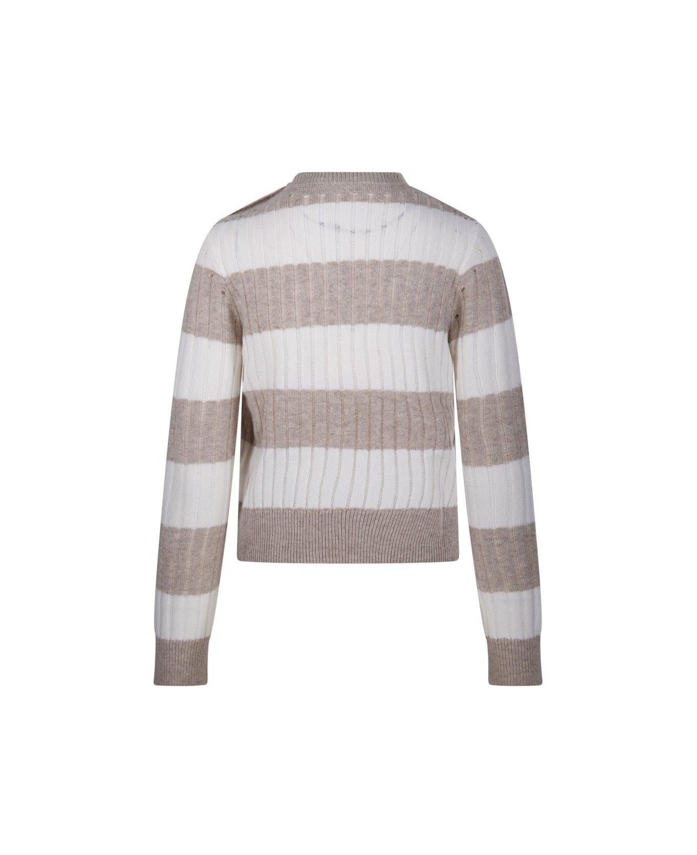 Max Mara 'alfeo' Multi Wool Blend Sweater - Multicolor