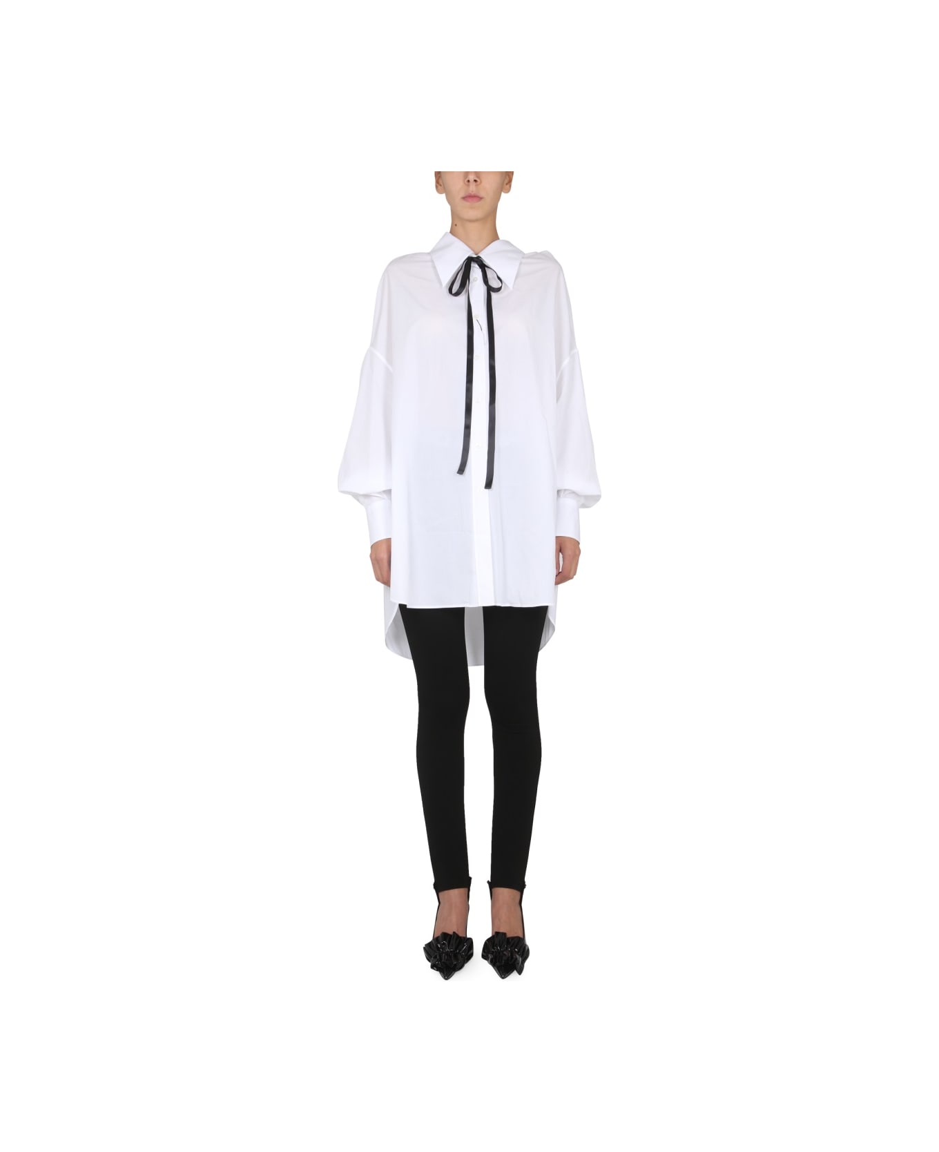 Dolce & Gabbana Poplin Over Shirt - WHITE