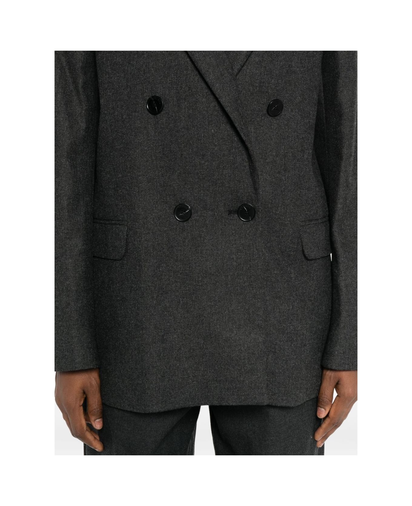 Closed Wool Blend Double-breasted Jacket - Grey