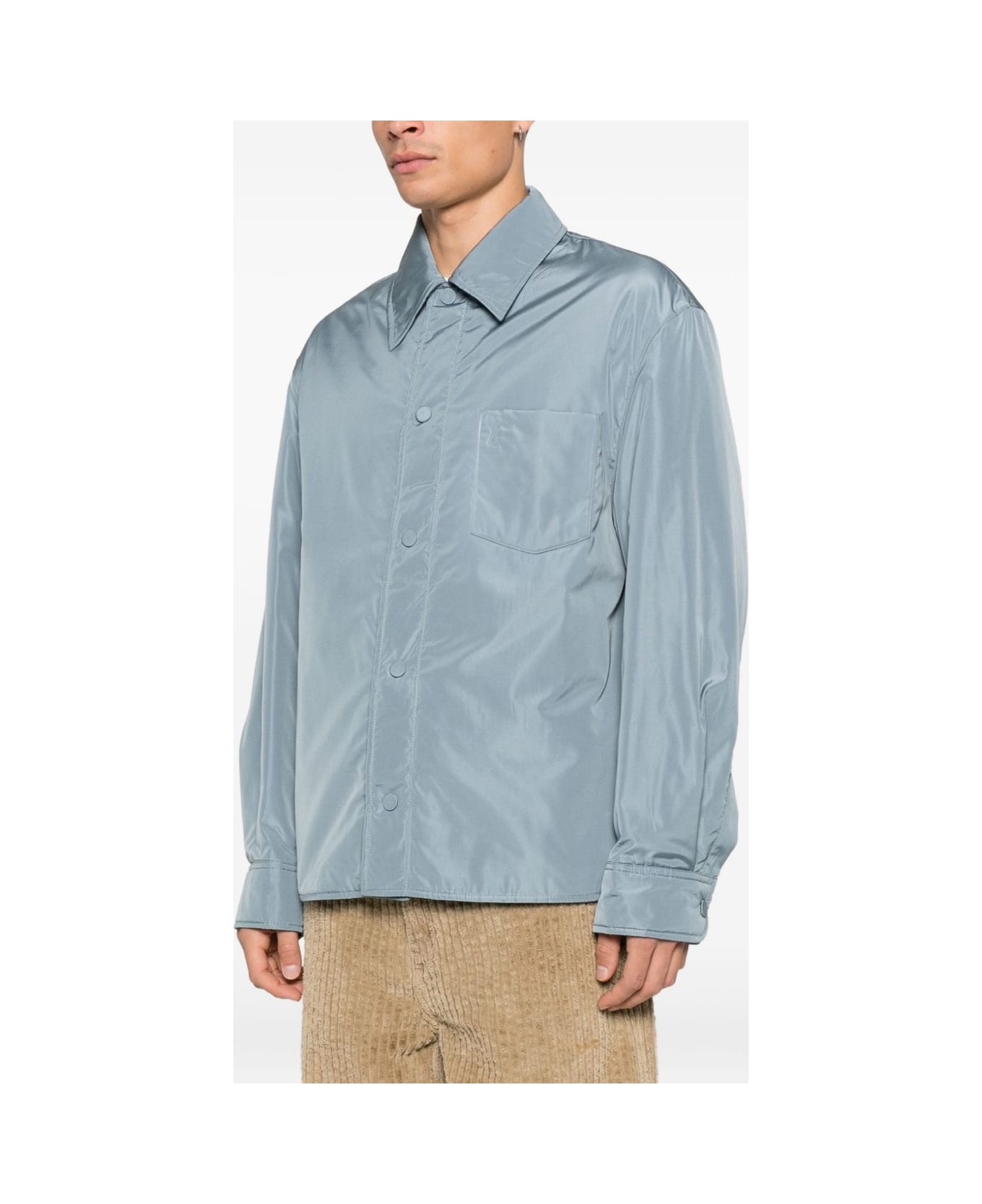 Ami Alexandre Mattiussi Nylon Overshirt - Clear Blue
