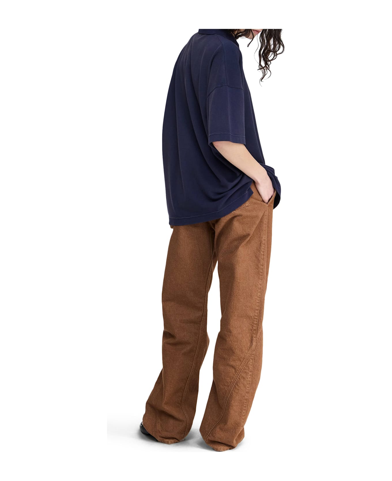 J.W. Anderson Jwa Anchor Logo Print Polo Style Top - Blue