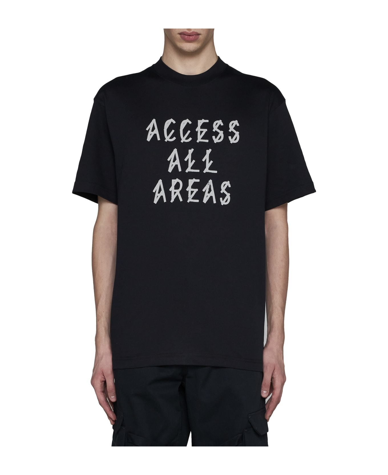 44 Label Group T-Shirt - Black+aaa print シャツ