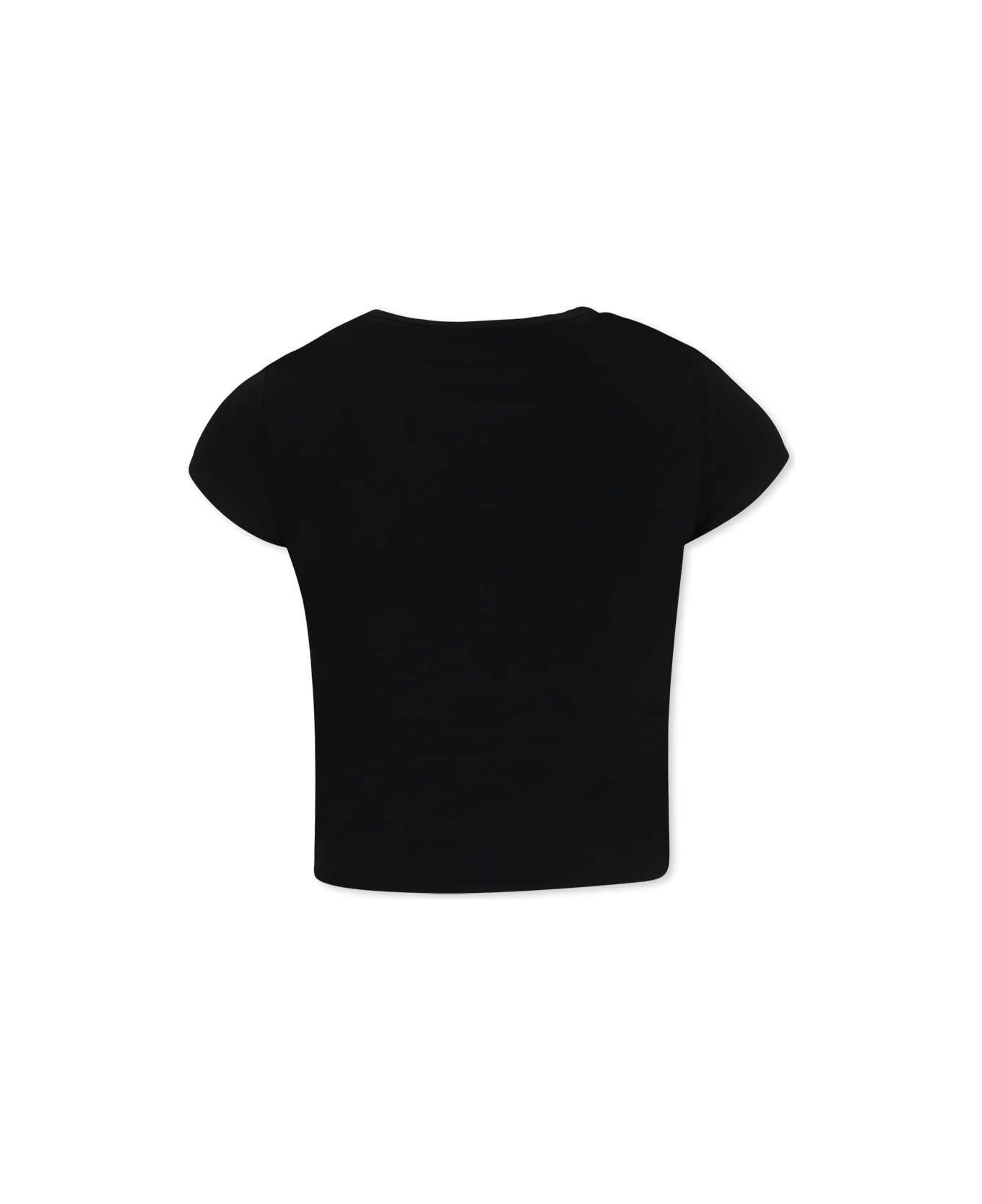 Diesel Black T-shirt For Girl With Logo - Black