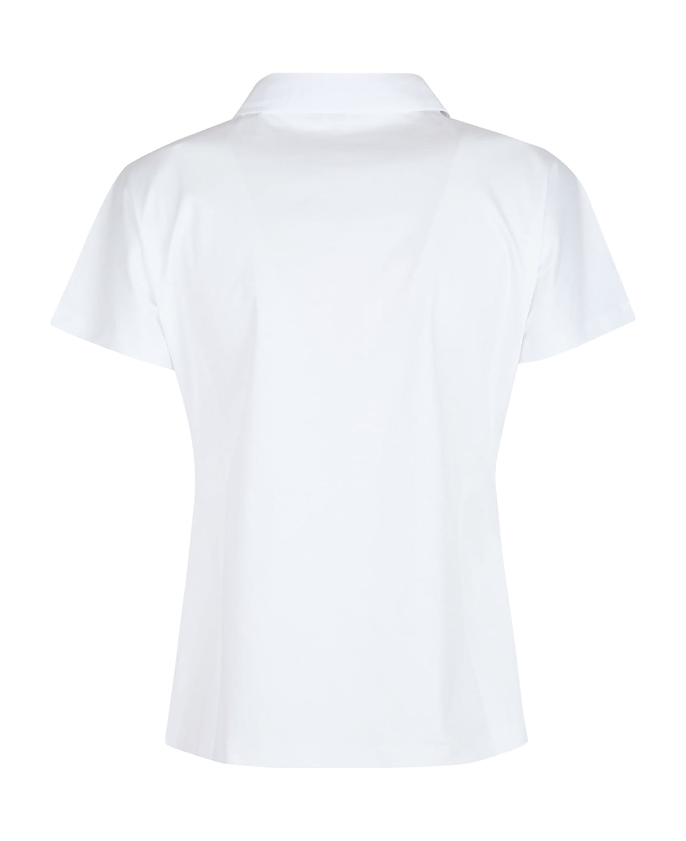Herno Short Sleeve Monogram Polo Shirt - Bianco