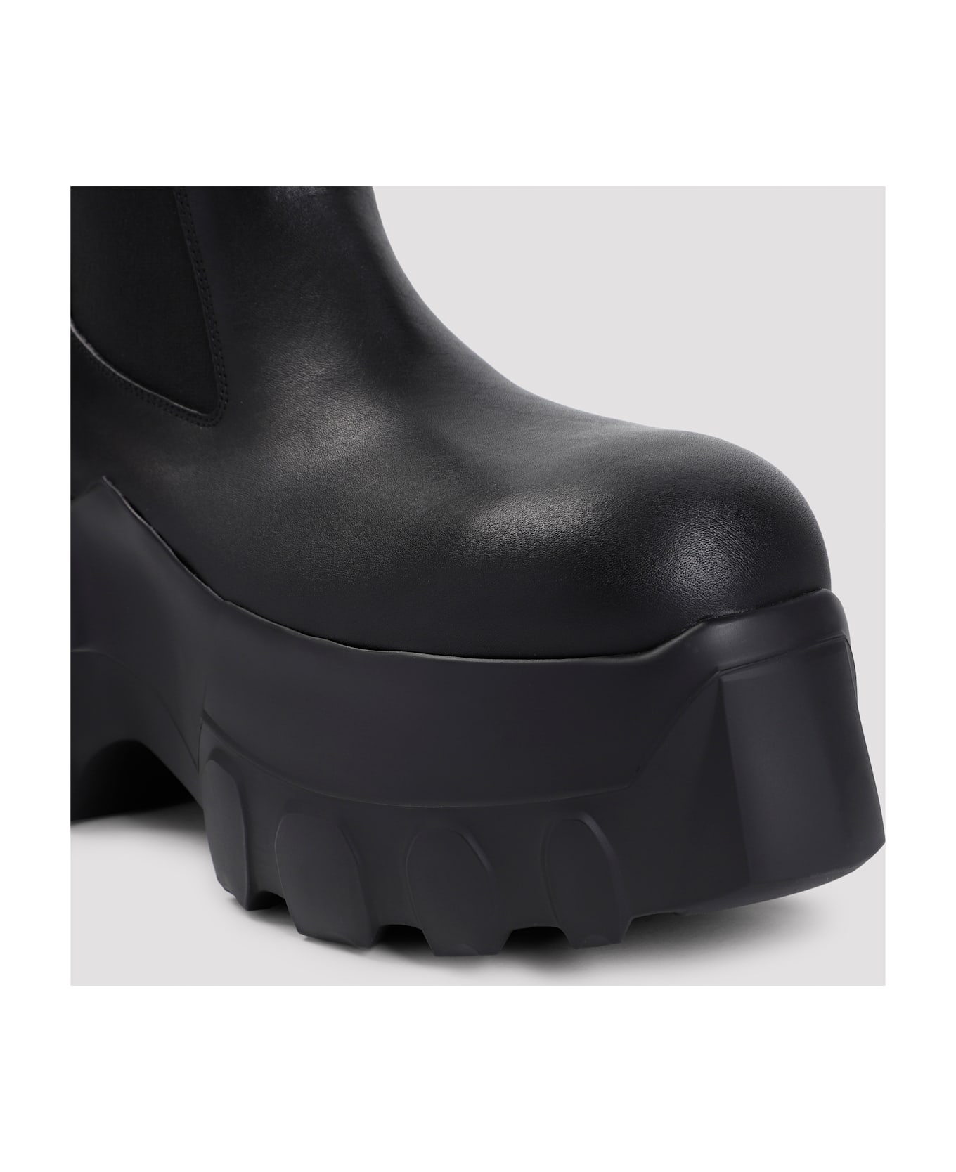 Rick Owens Mega Tractor Beatle Boots - Black Black ブーツ