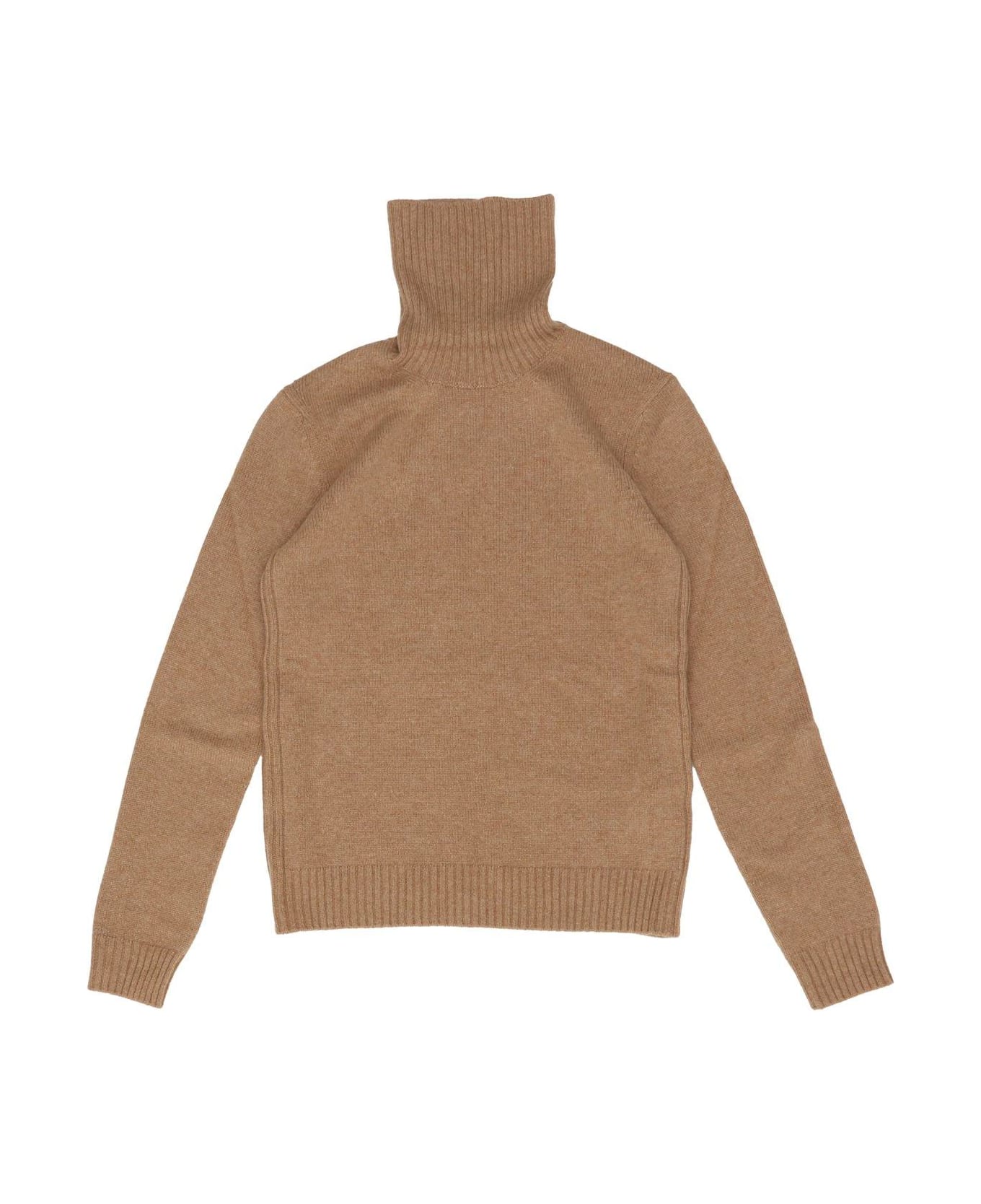 Loro Piana Roll Neck Long Sleeved Jumper - GOLDEN WHEAT MELANGE