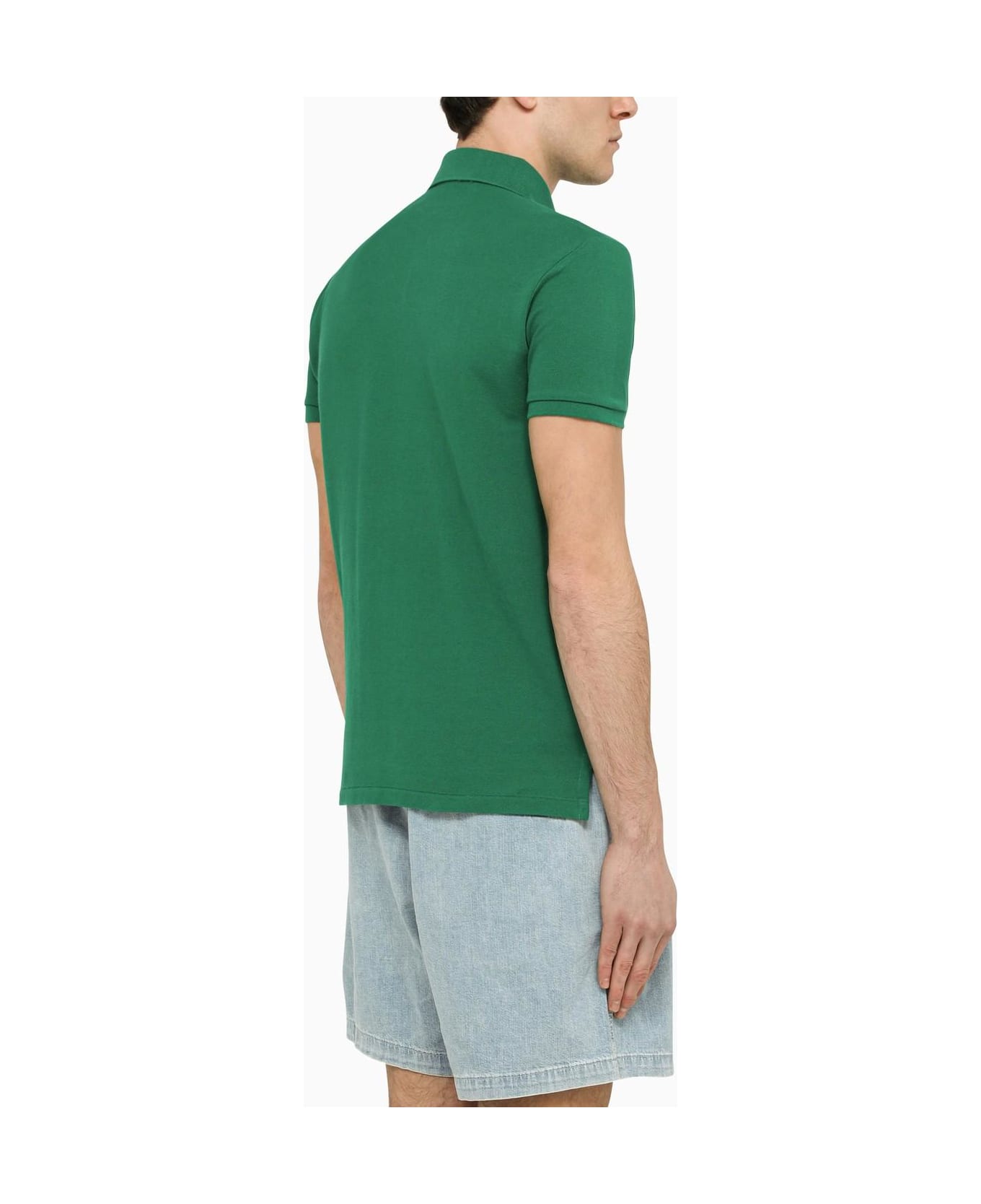 Polo Ralph Lauren Green Piqu\u00e9 Polo Shirt - Verde