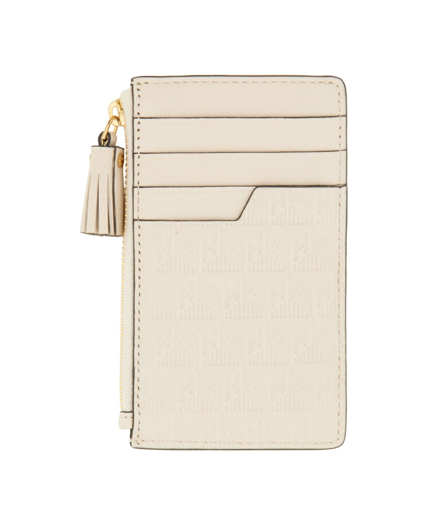 Anya Hindmarch Card Holder "cornflakes" - BEIGE
