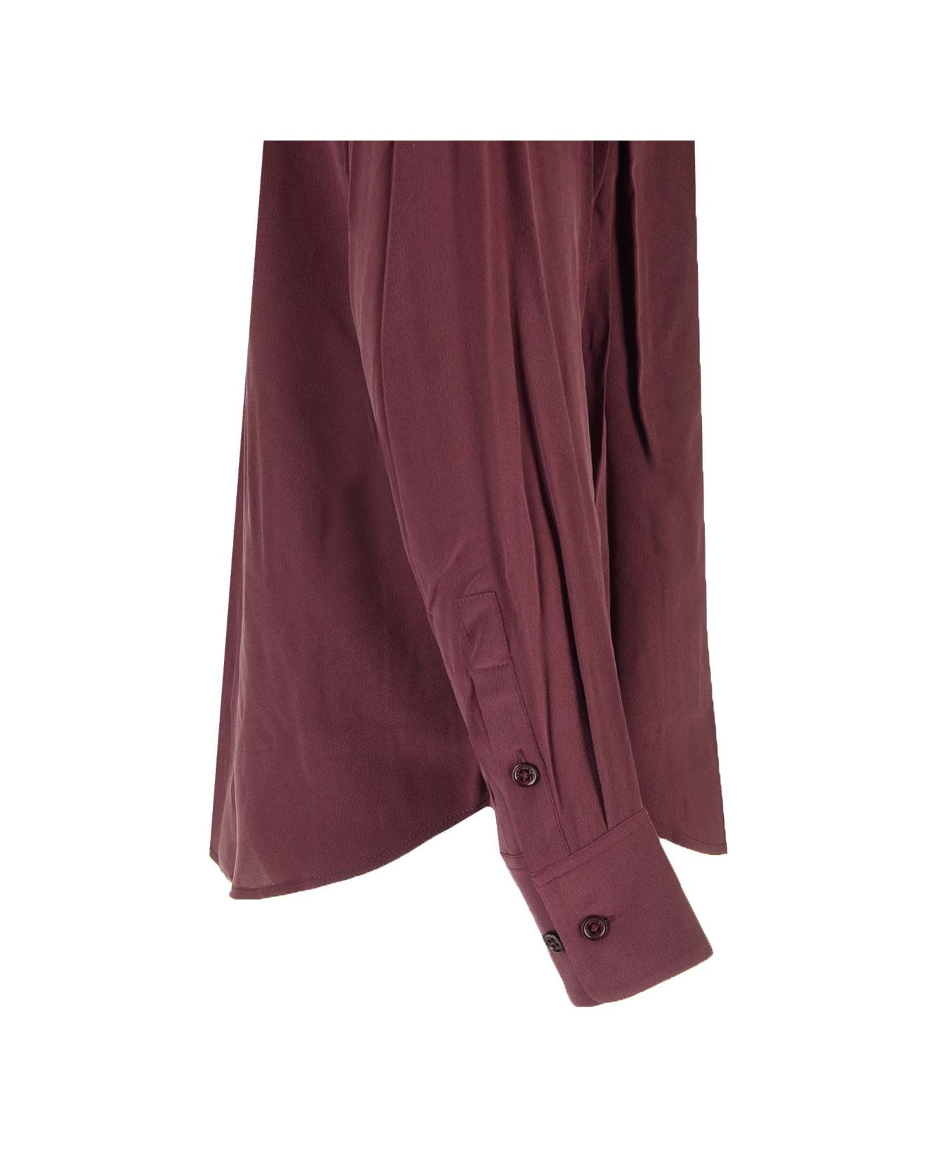 Equipment Washed Silk Shirt - Bordeaux