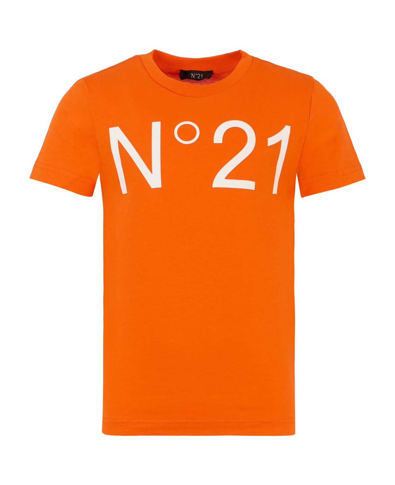 N.21 Orange T-shirt For Kids With Logo - Orange Tシャツ＆ポロシャツ