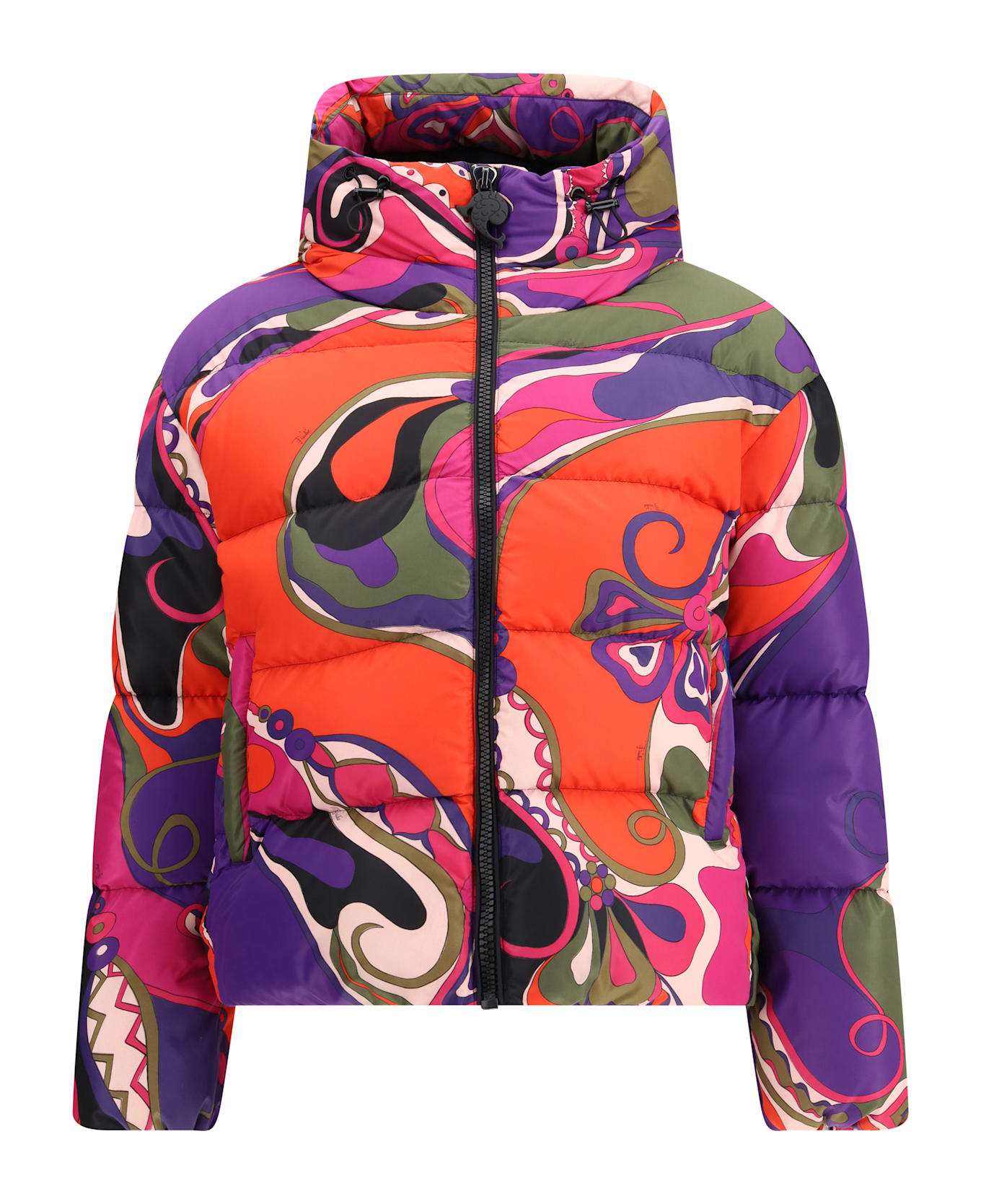 Pucci Orchidee Print Down Jacket