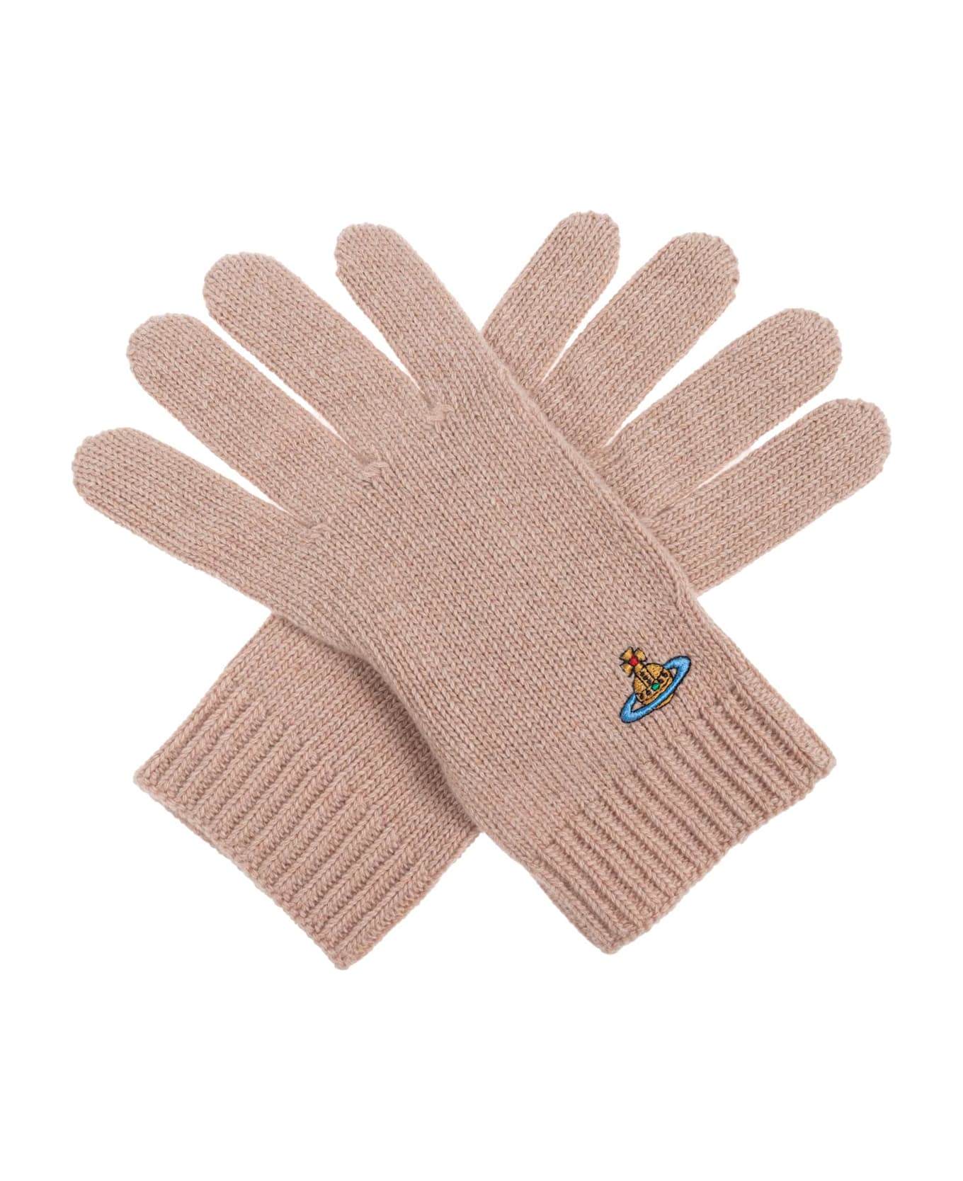 Vivienne Westwood Cashmere Gloves - NUDE