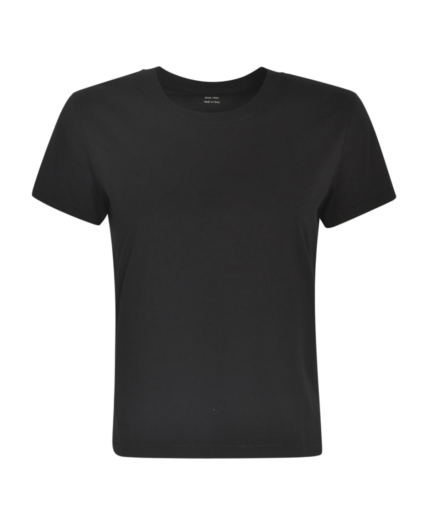 Frame Round Neck T-shirt - Black Tシャツ