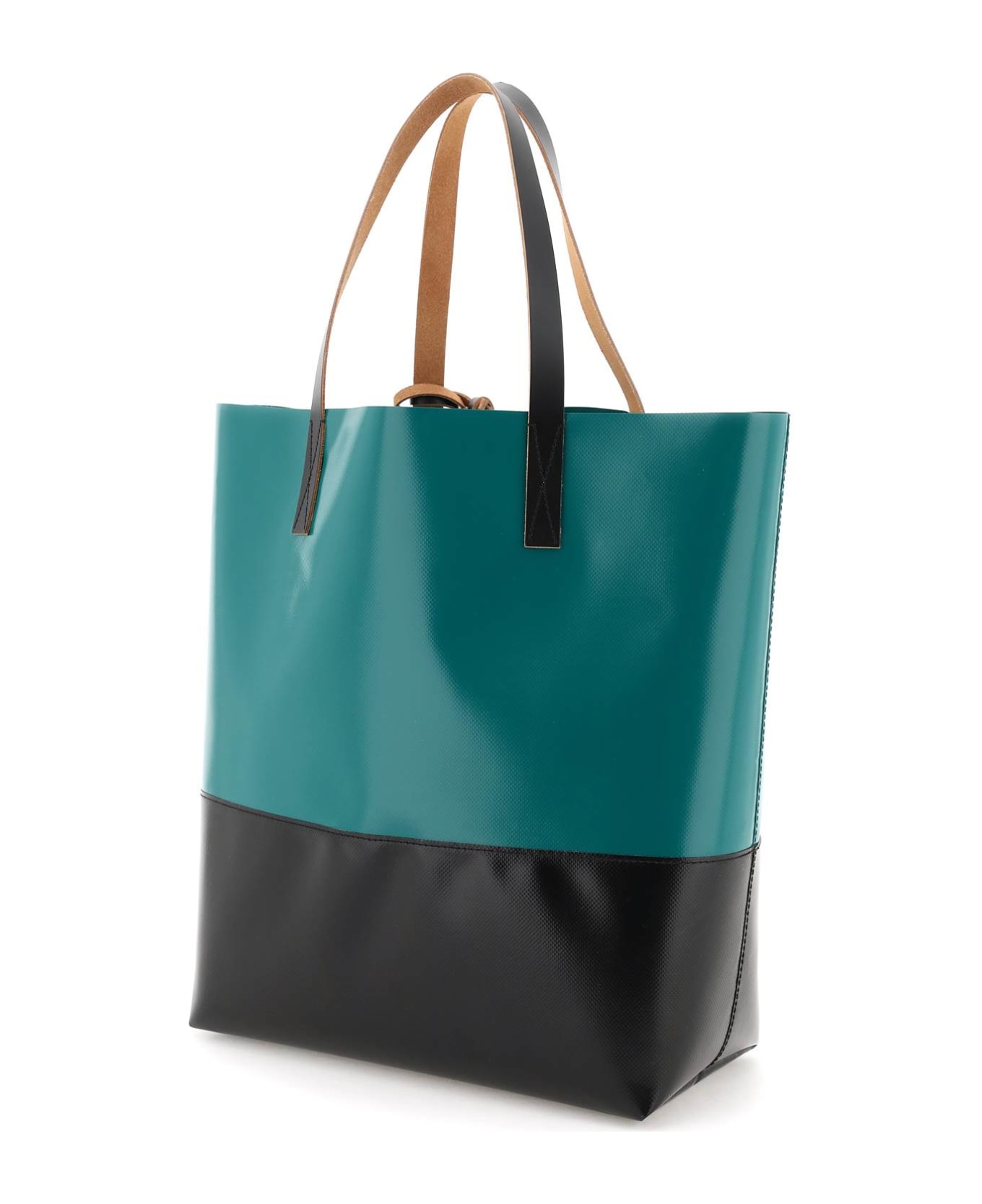 Marni Two Tone Tribeca Shopping Bag - Green