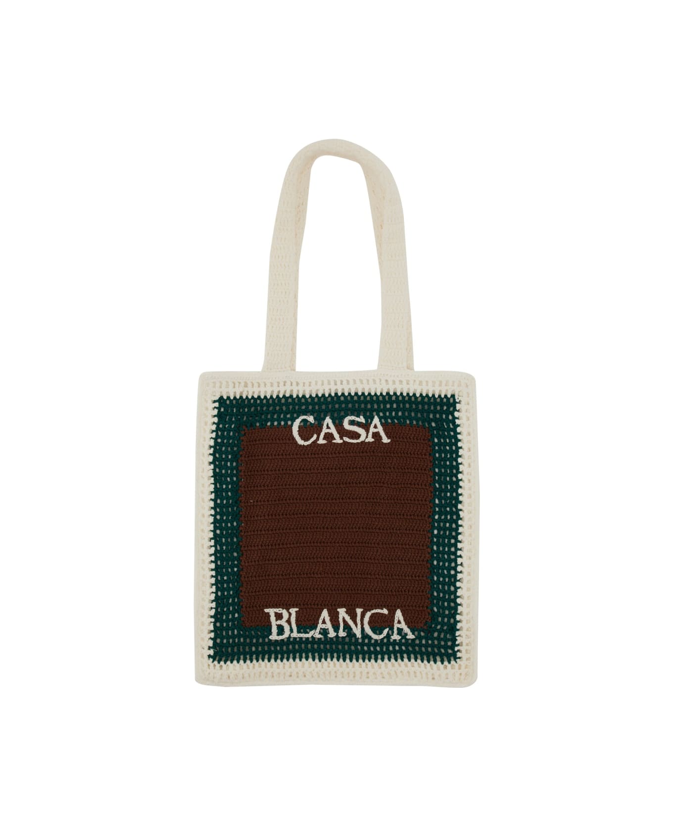 Casablanca Crochet Bag - BROWN