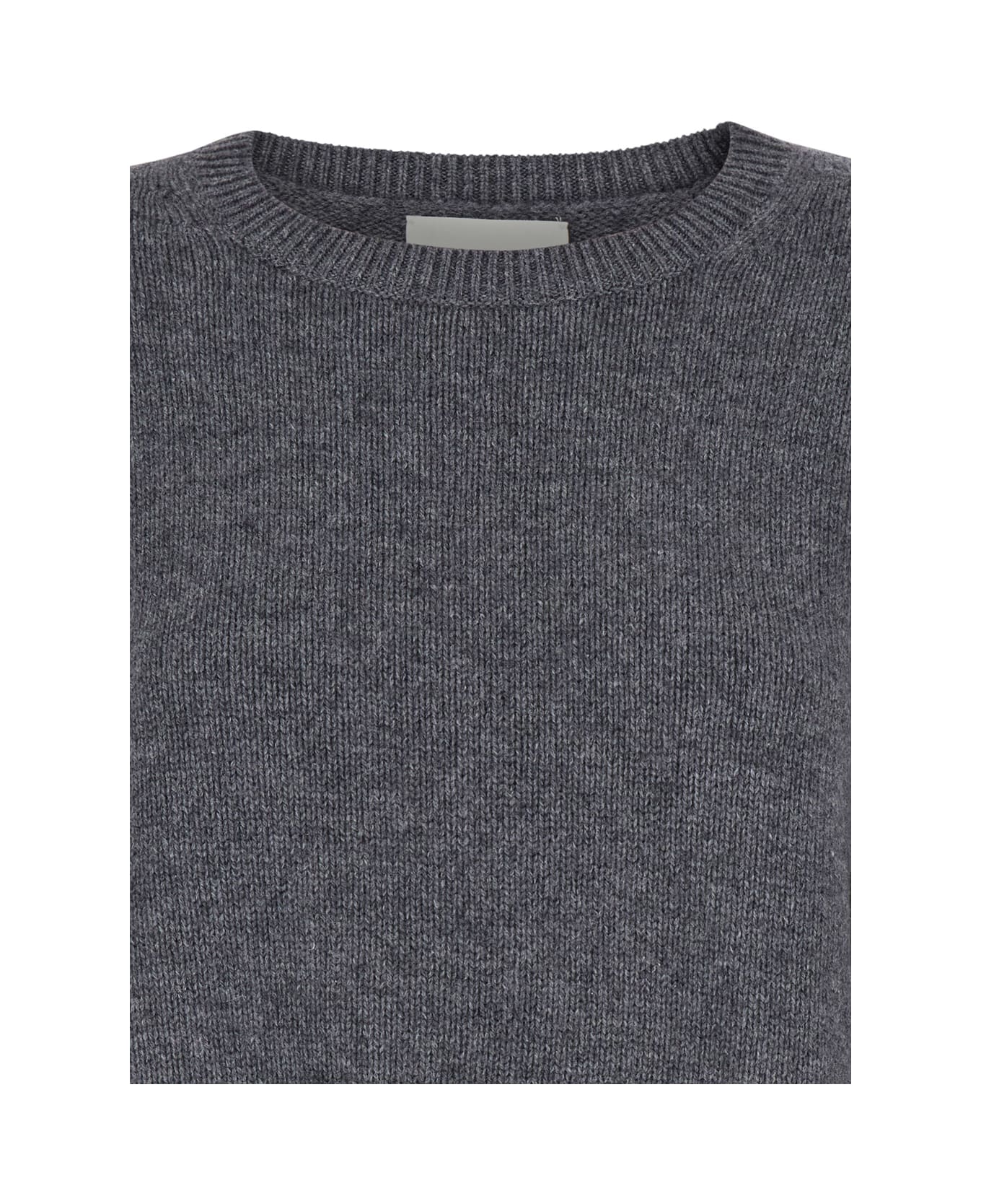 Lisa Yang 'mila' Grey Sweater With Ribbed Trim In Cashmere Woman - Grey シャツ