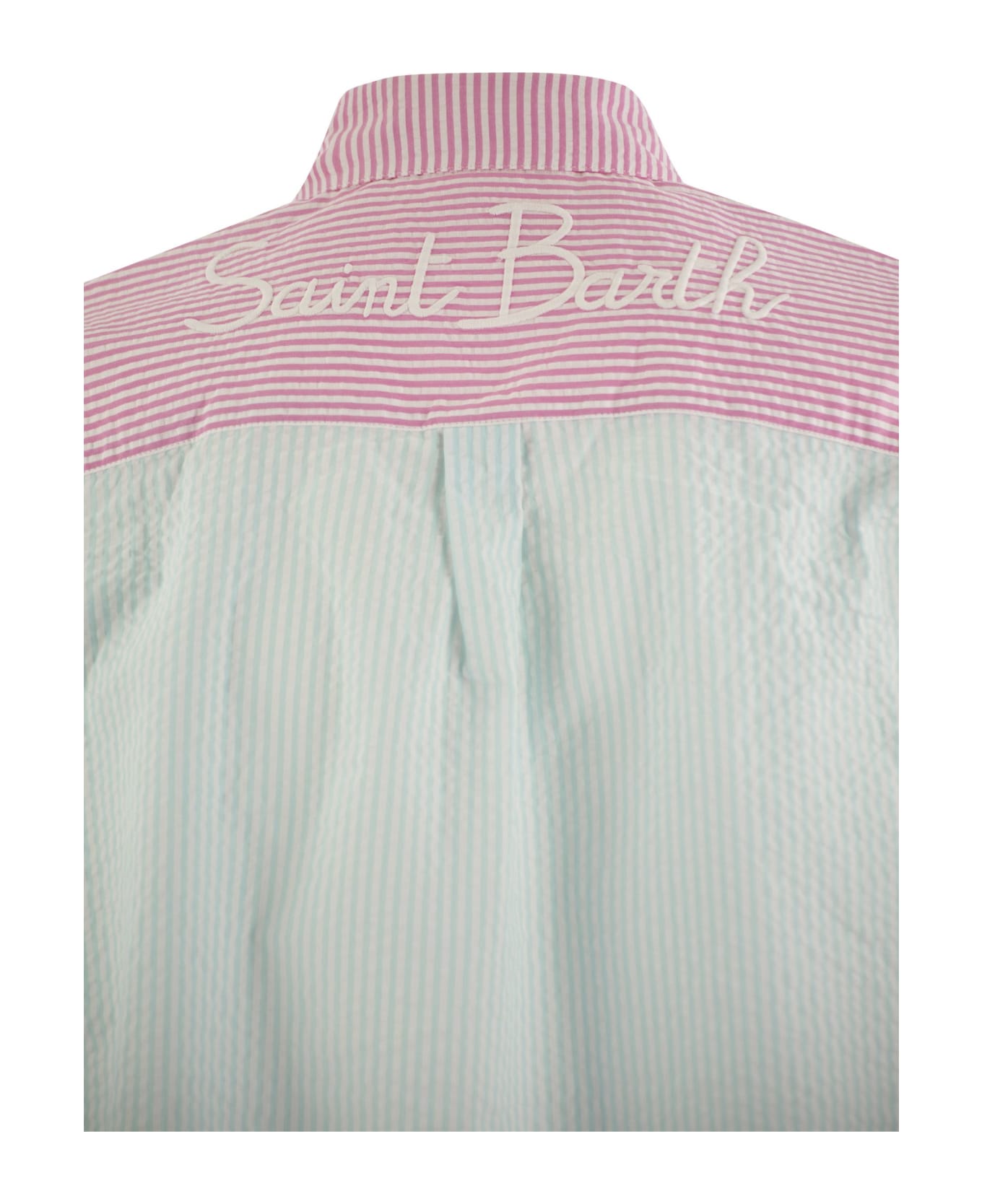 MC2 Saint Barth Brigitte - Shirt With Striped Pattern MC2 Saint Barth - PINK シャツ