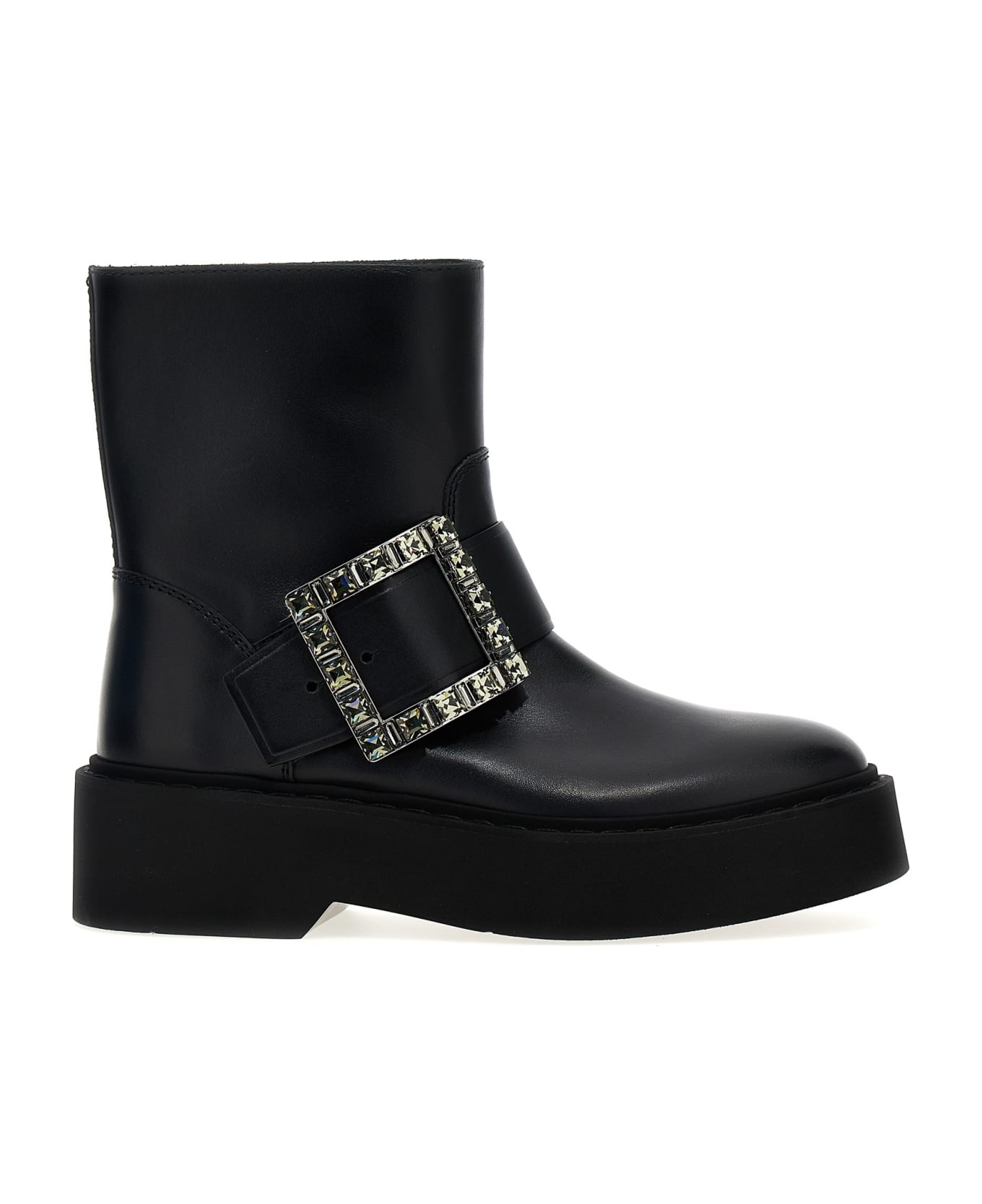 Roger Vivier 'viv Rangers' Ankle Boots - Black
