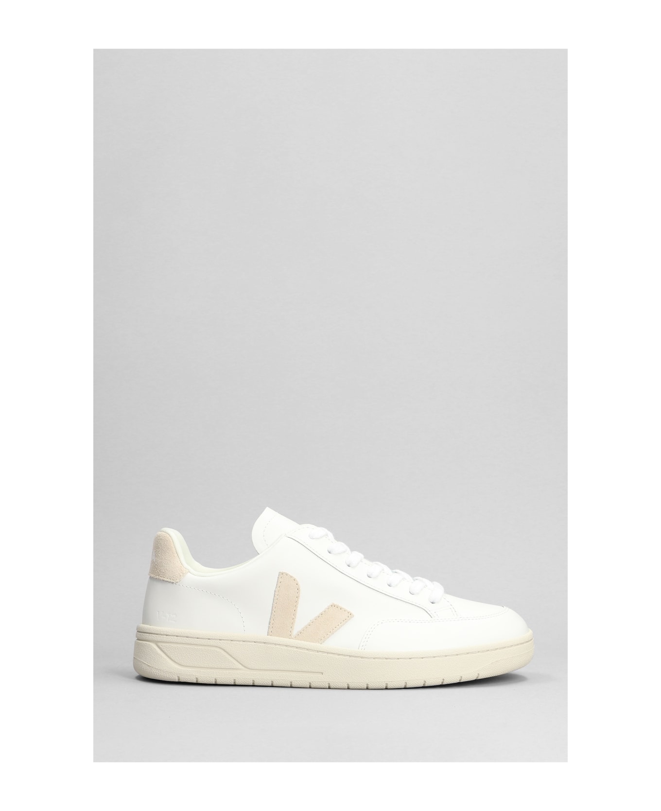 Veja V-12 Sneakers In White Leather - Bianco