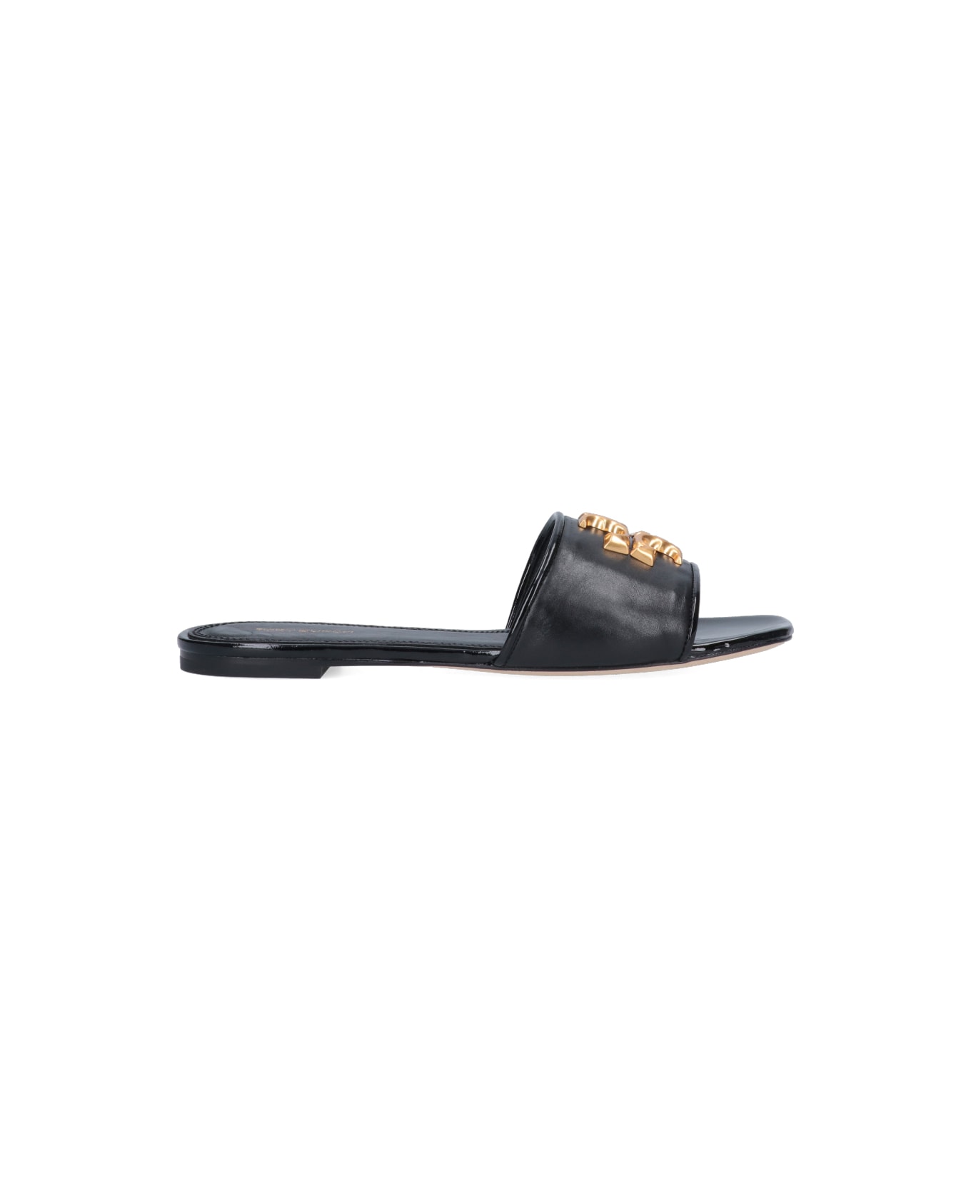 Tory Burch 'eleanor' Slider Sandals - Black  