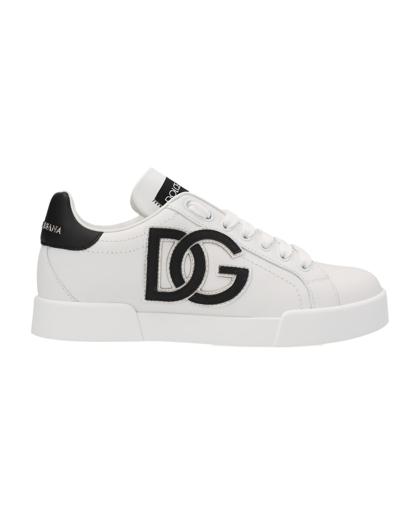 Dolce & Gabbana 'portofino' Sneakers - White/Black