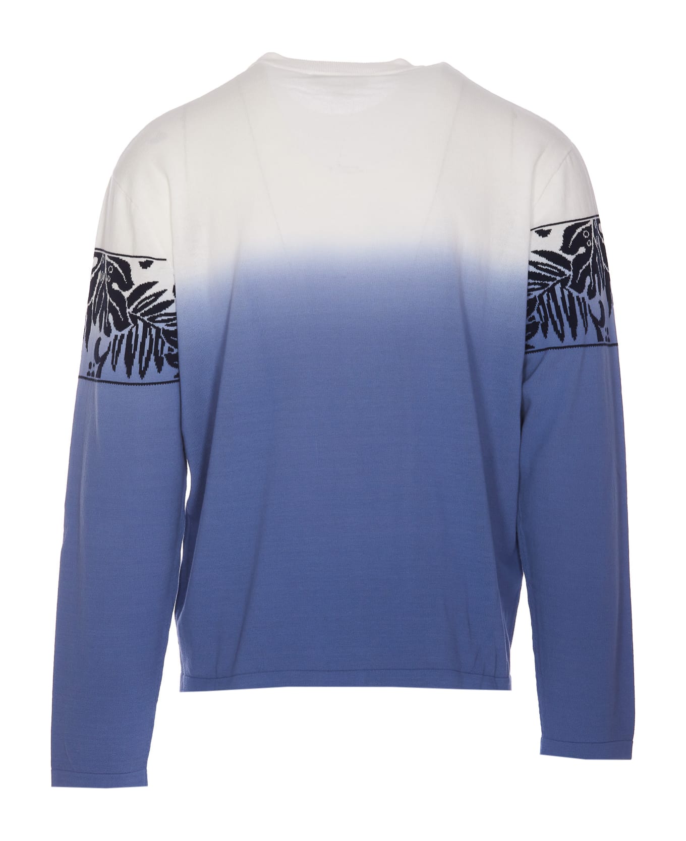 Maison Kitsuné Tropical Band Sweater - Blue ニットウェア