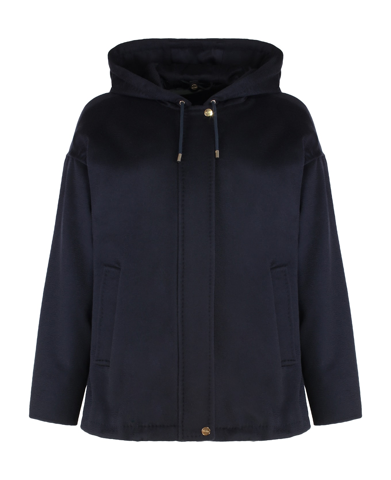 Max Mara Studio Sweater In Wool Fabric - blue