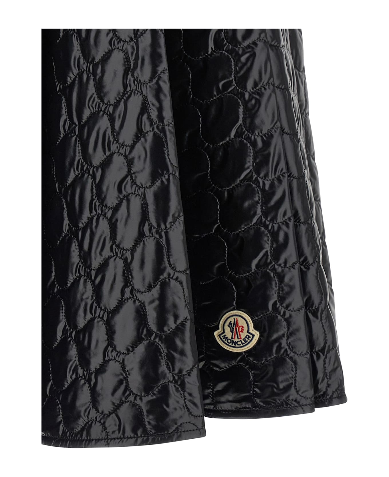Moncler Laqué Nylon Skirt - Black  