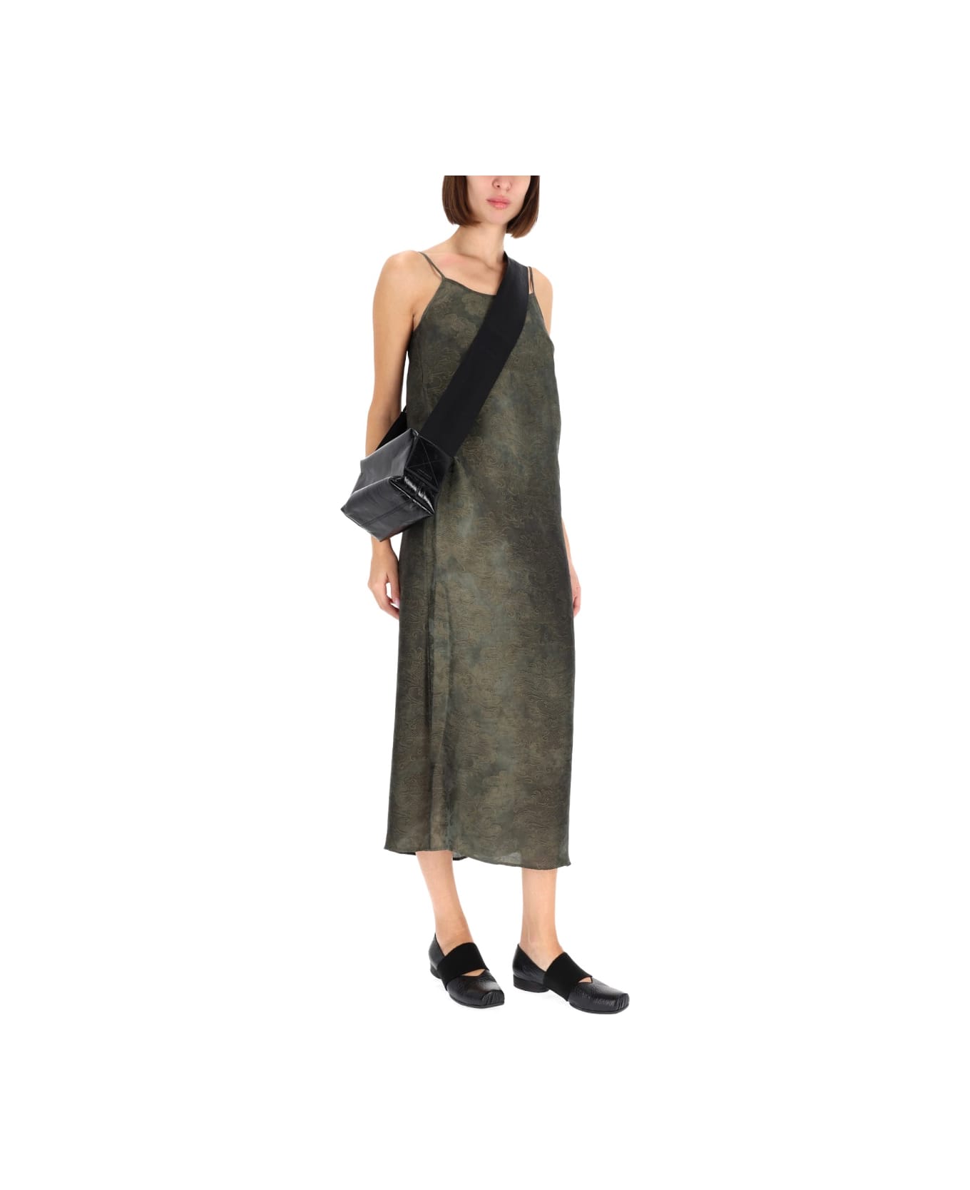 Uma Wang "anaya" Midi Dress - GREEN
