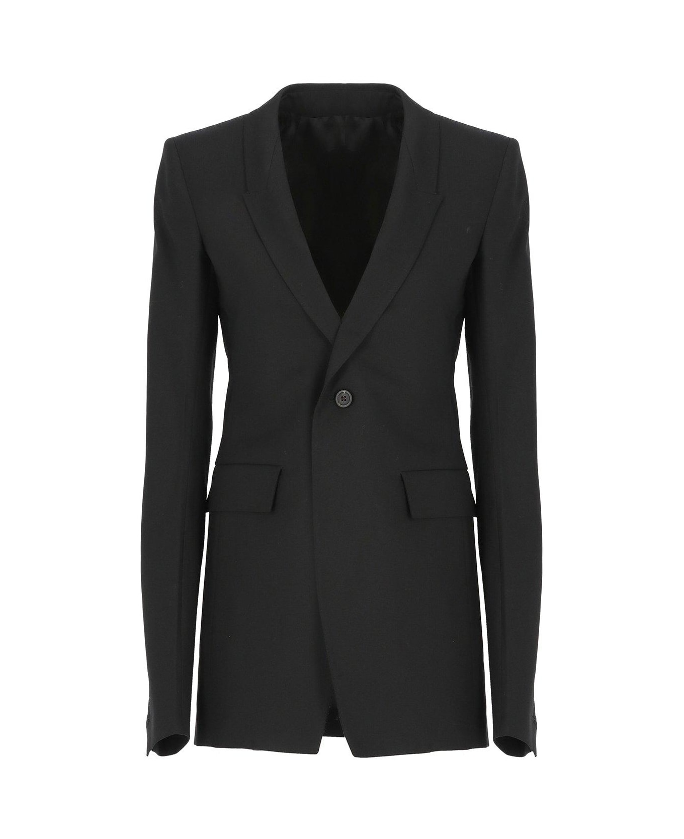 Rick Owens Extreme Single-breasted Tailored Blazer - Black