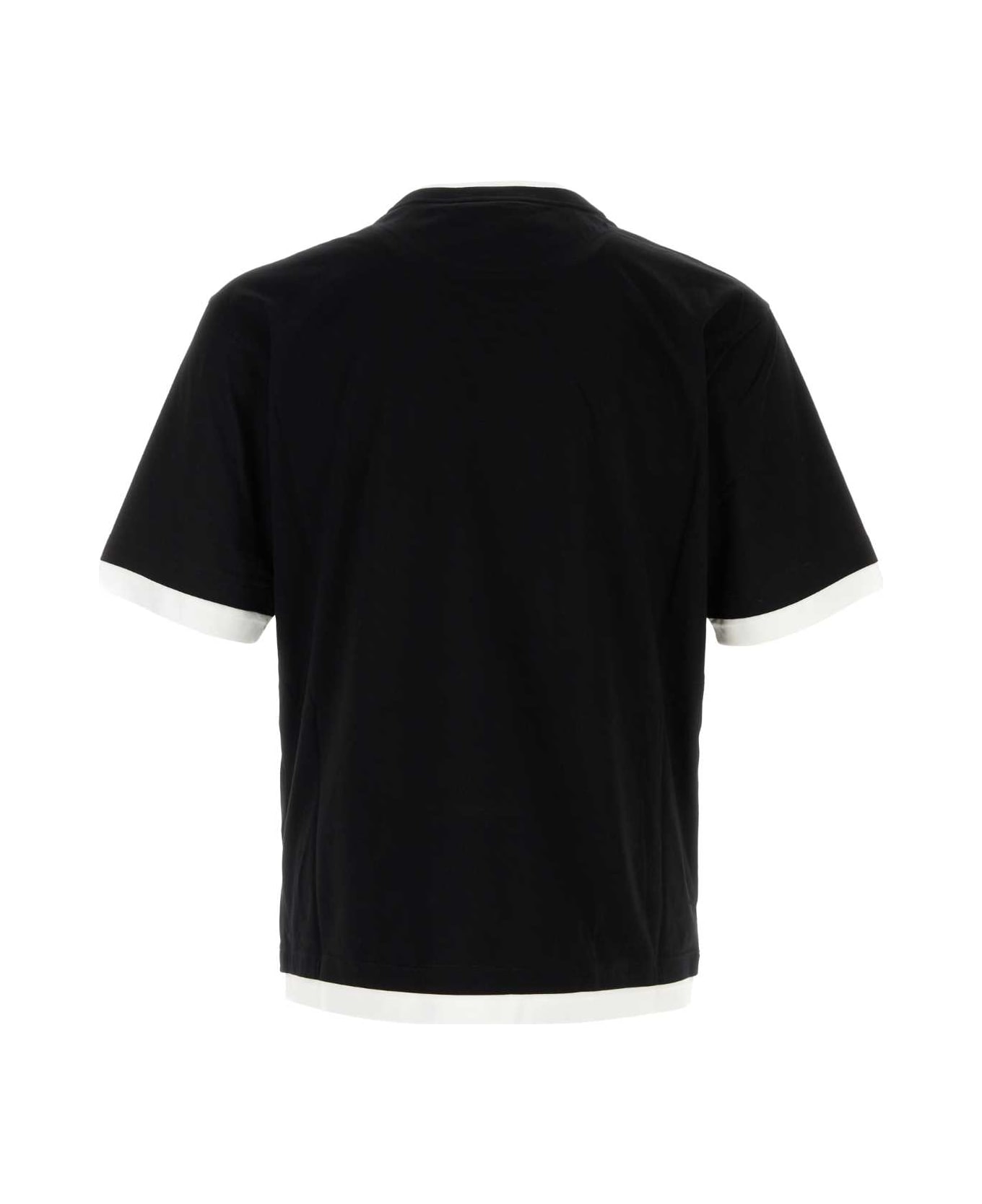 Prada Black Cotton T-shirt - NERO+BIANCO