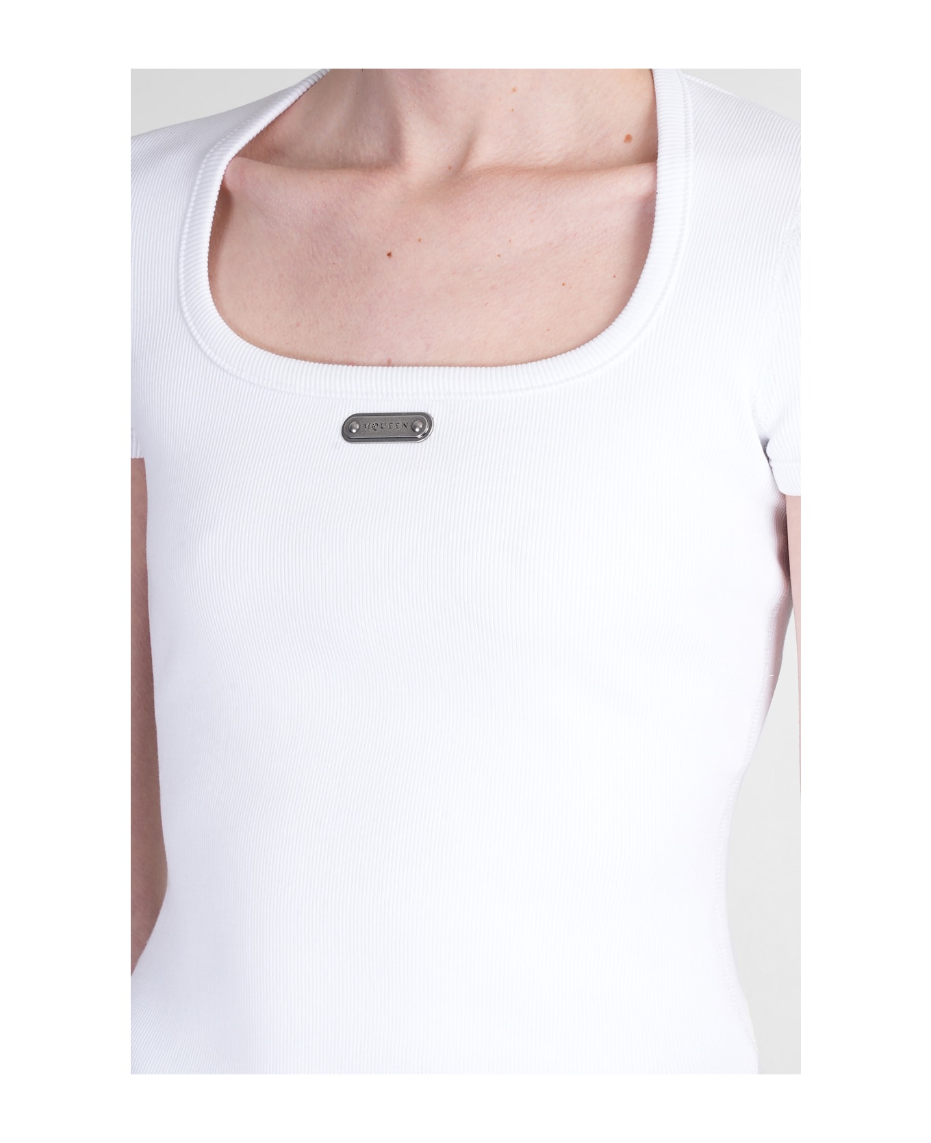 Alexander McQueen Topwear In White Cotton - white