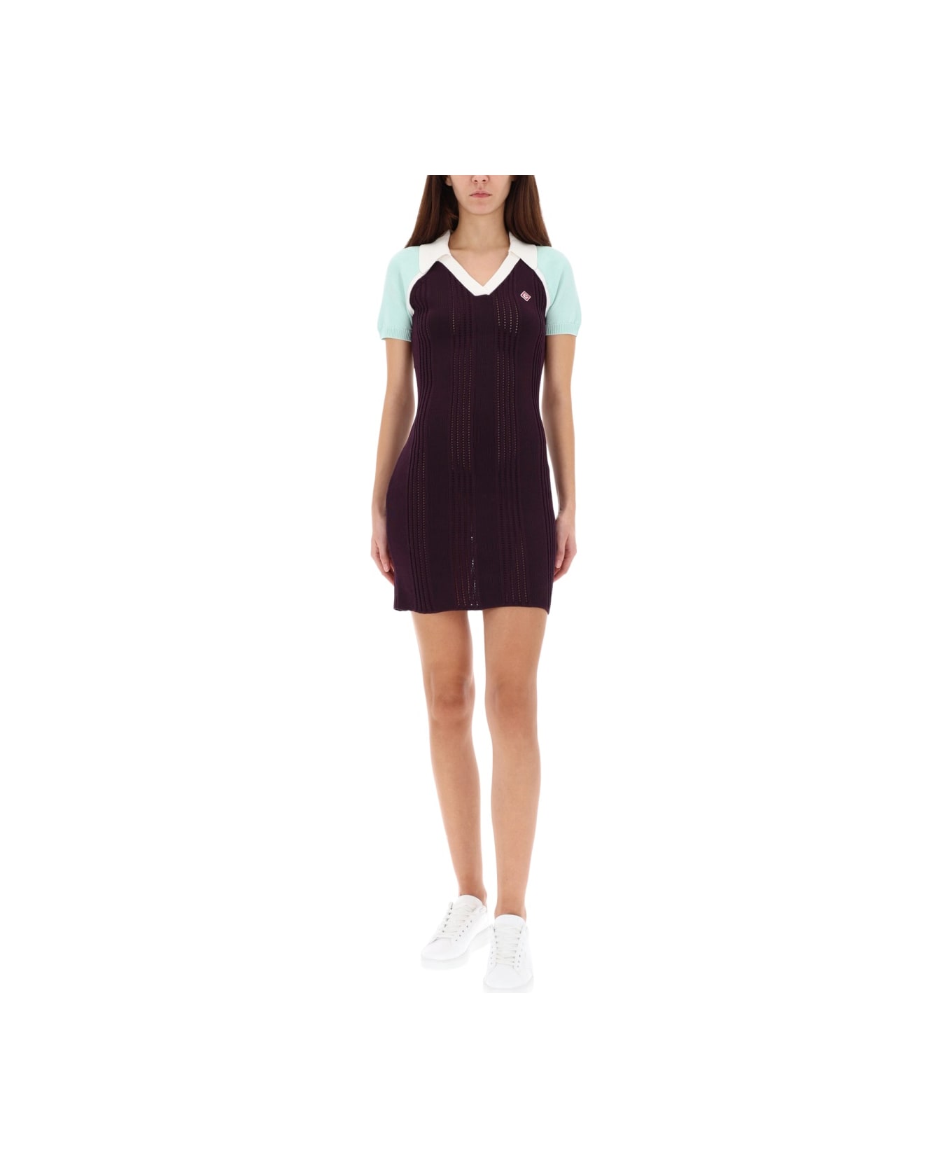 Casablanca Tennis Dress - PURPLE