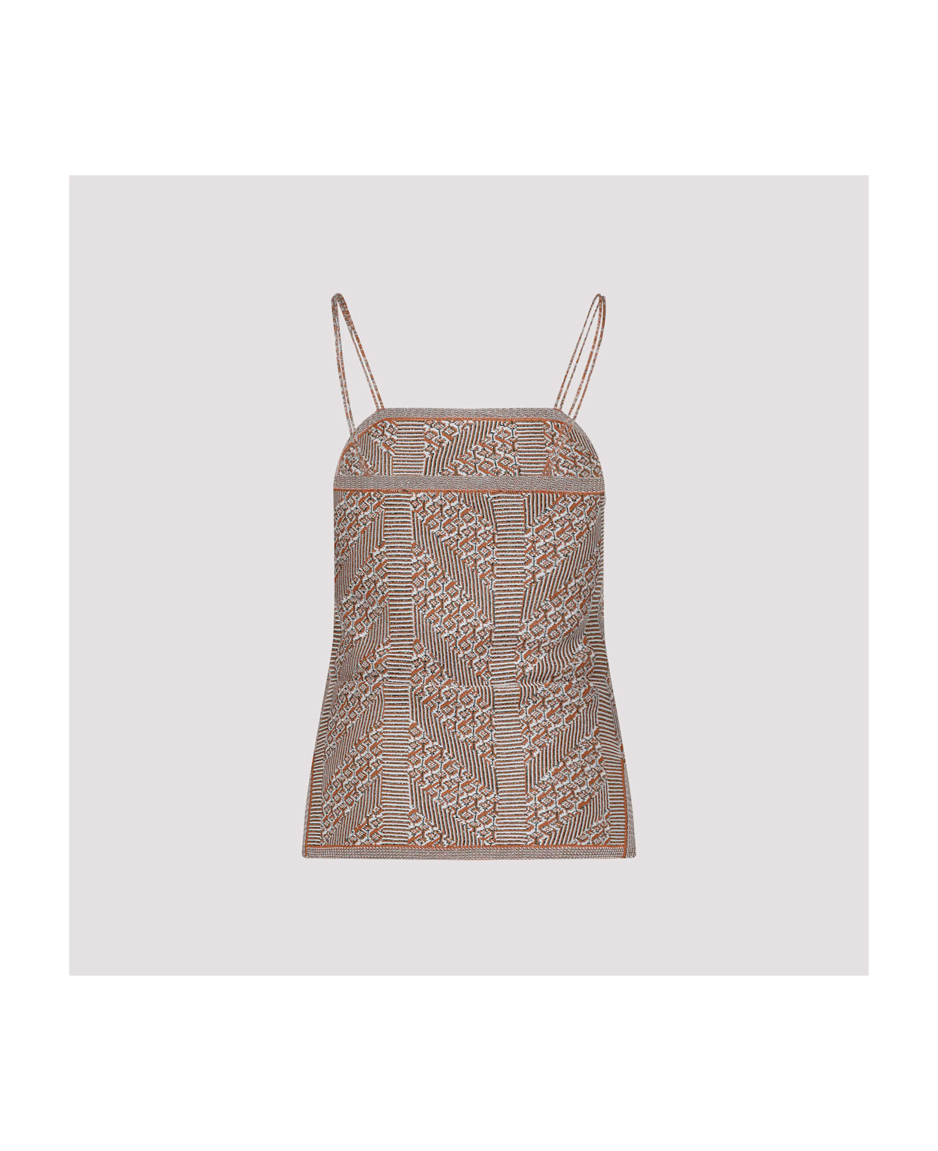 Valentino Tank Top - Qe Ginger Orange Gold