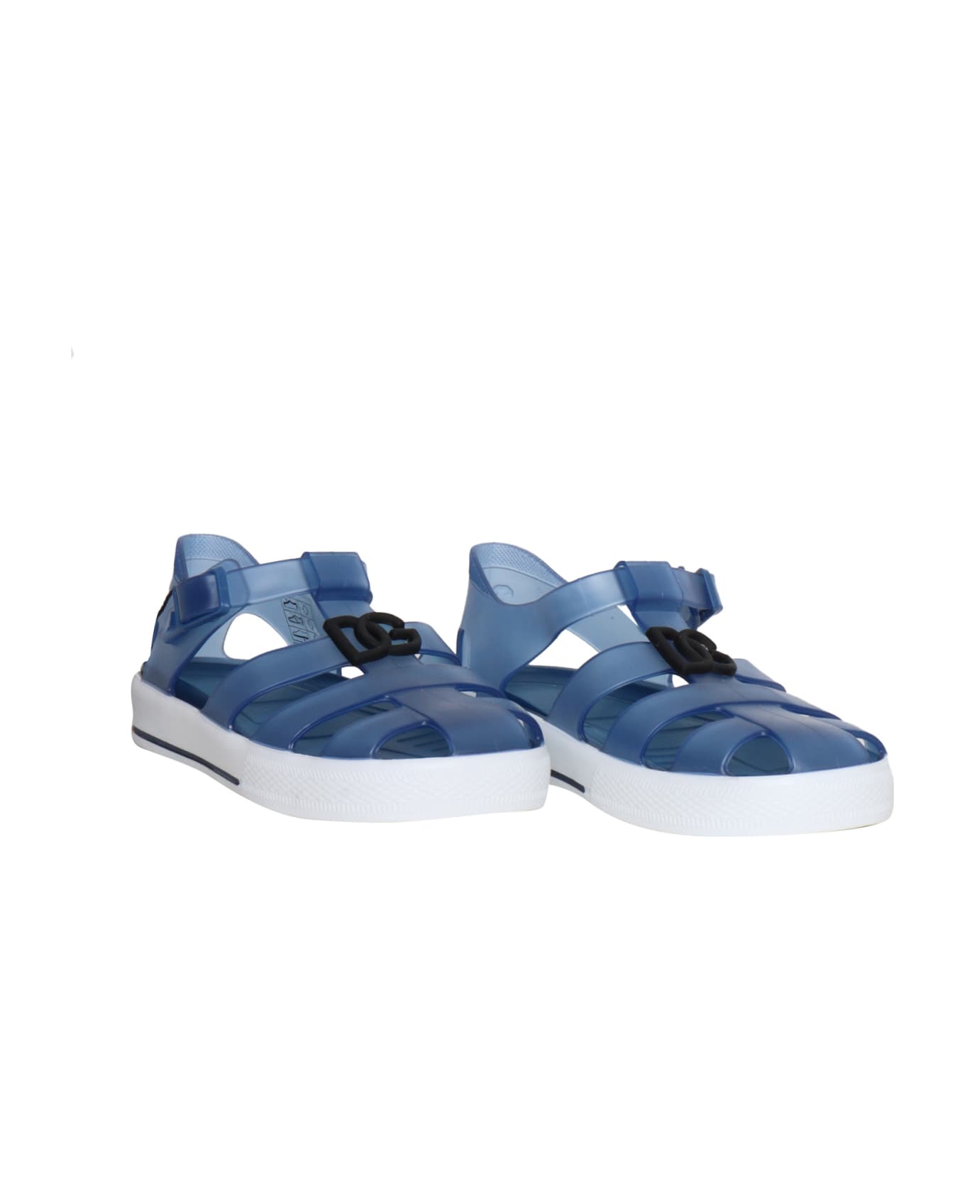 Dolce & Gabbana Light Blue Spider Sandals - BLUE シューズ