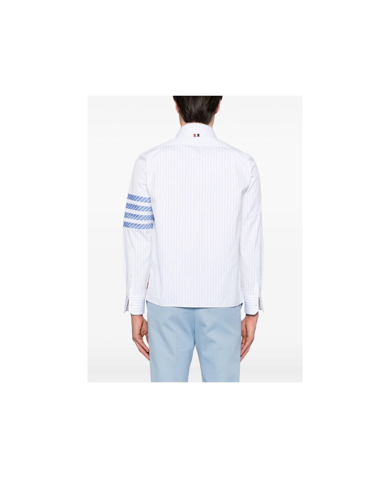 Thom Browne Shirt - WHITE/BLUE
