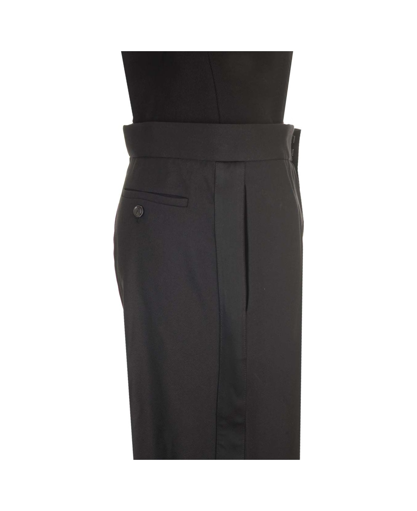 Alaia Tuxedo Jumpsuit - Black