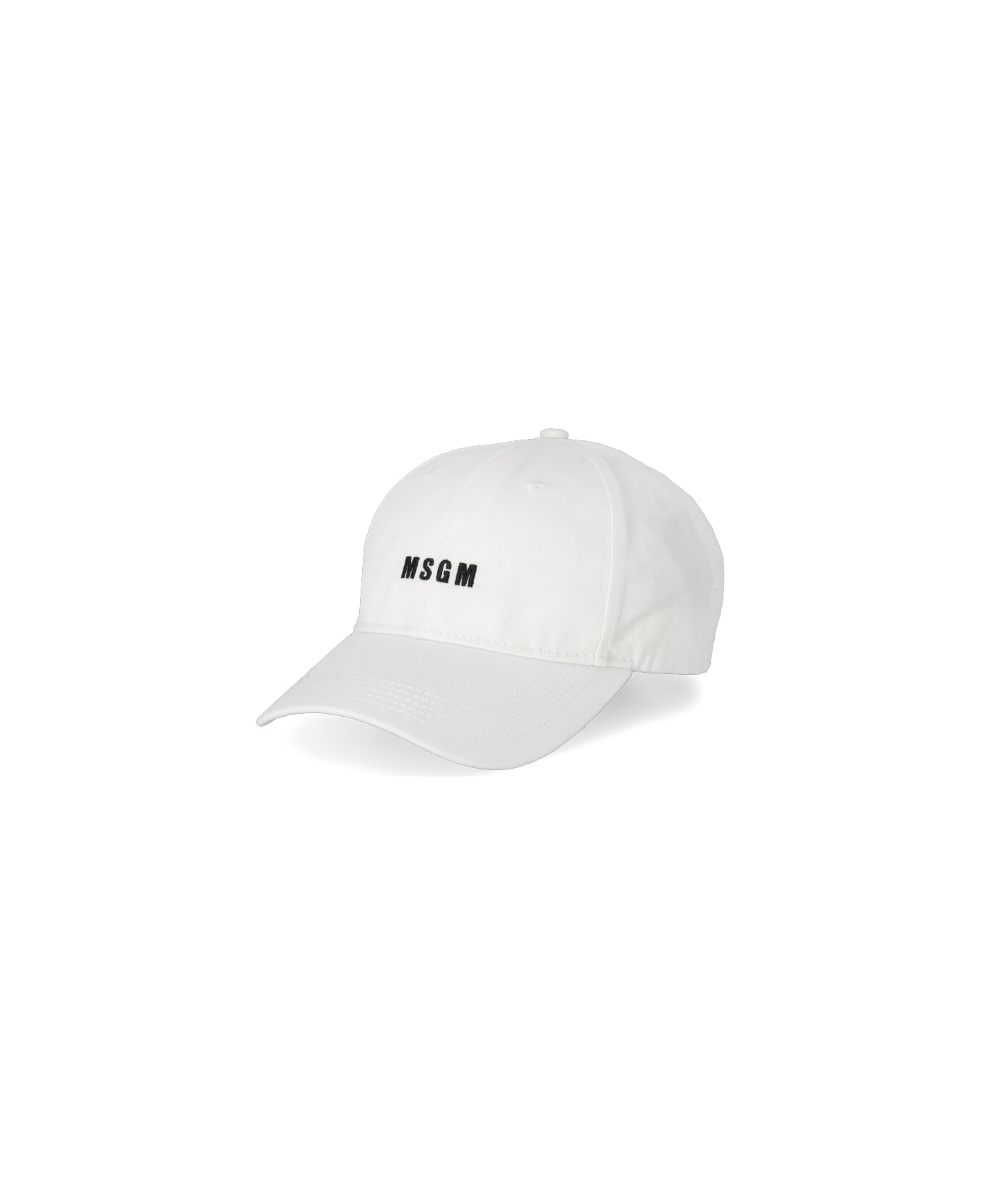 MSGM Baseball Cap With Logo - Ivory 帽子