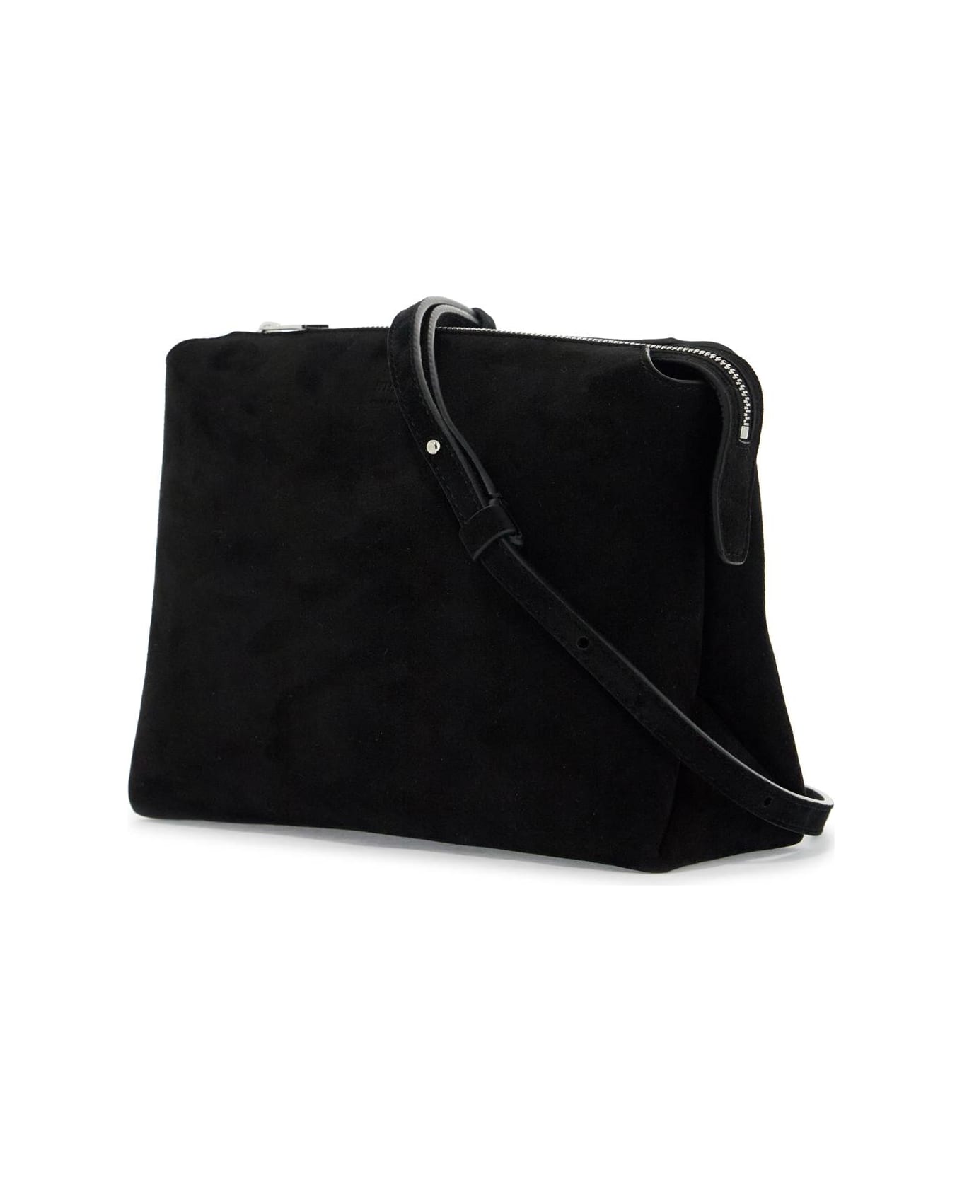 Khaite Suede Leather Lina Clutch Bag - BLACK (Black)