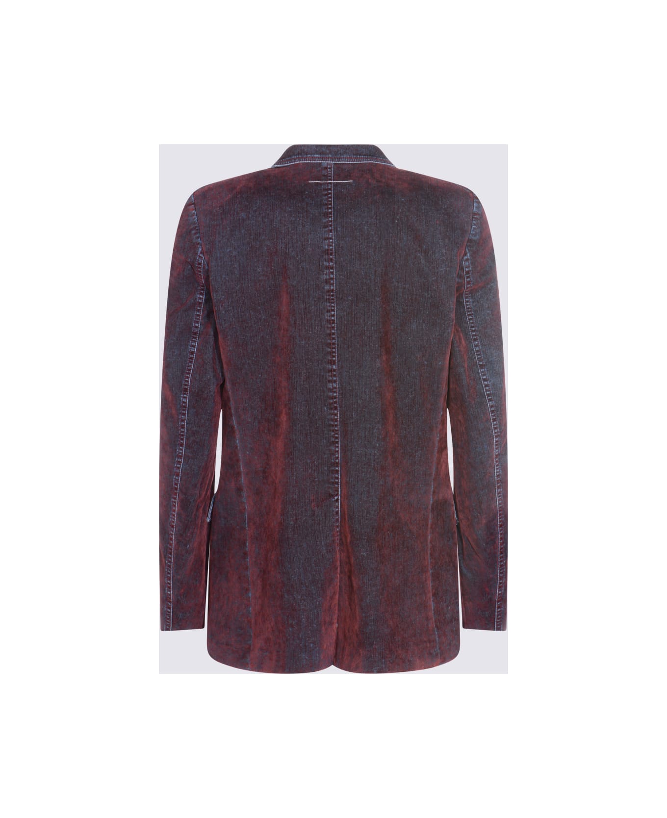 MM6 Maison Margiela Multicolor Cotton Blazer - Red