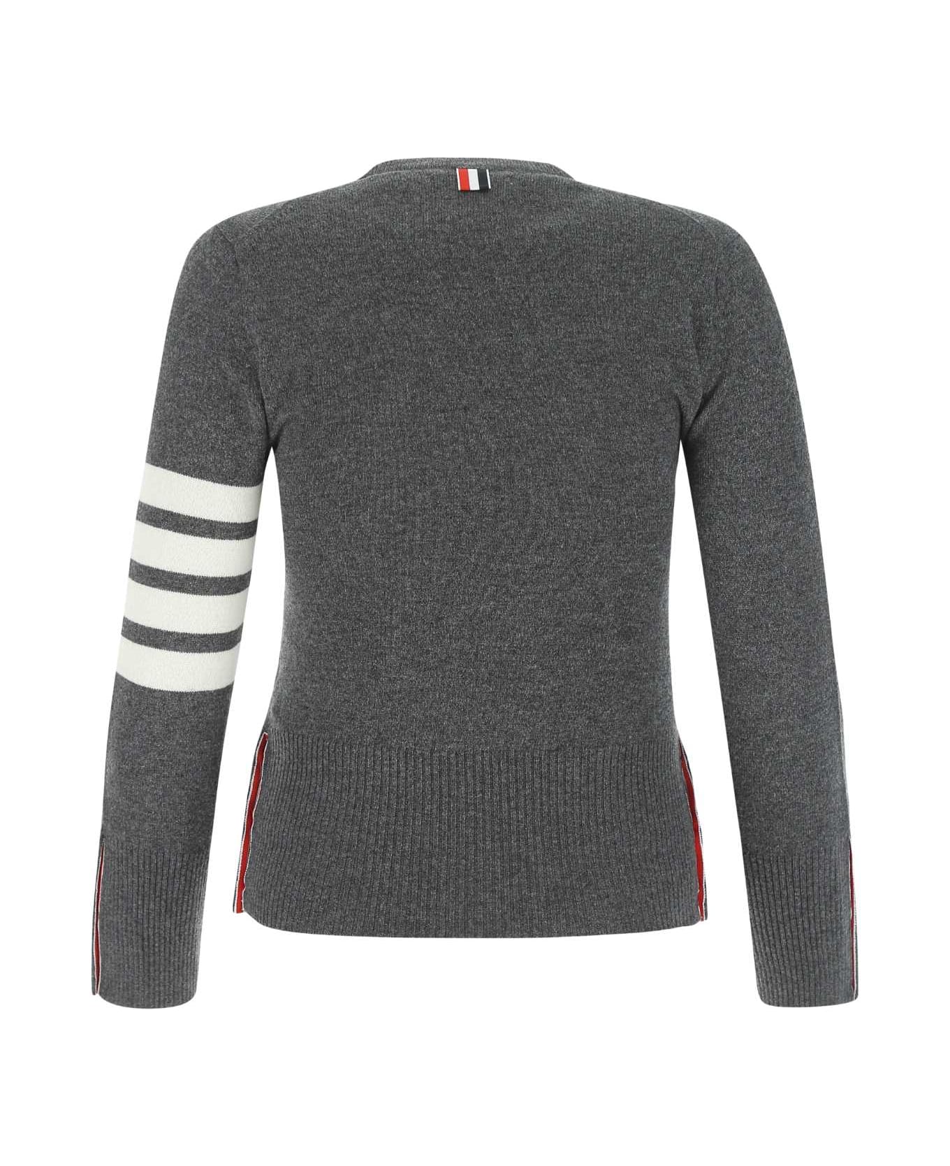 Thom Browne Dark Grey Wool Sweater - 035