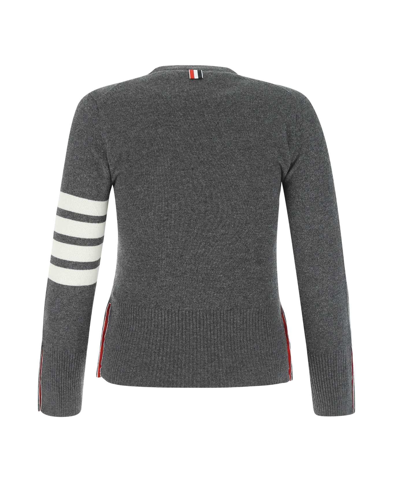 Thom Browne Dark Grey Wool Sweater - 35