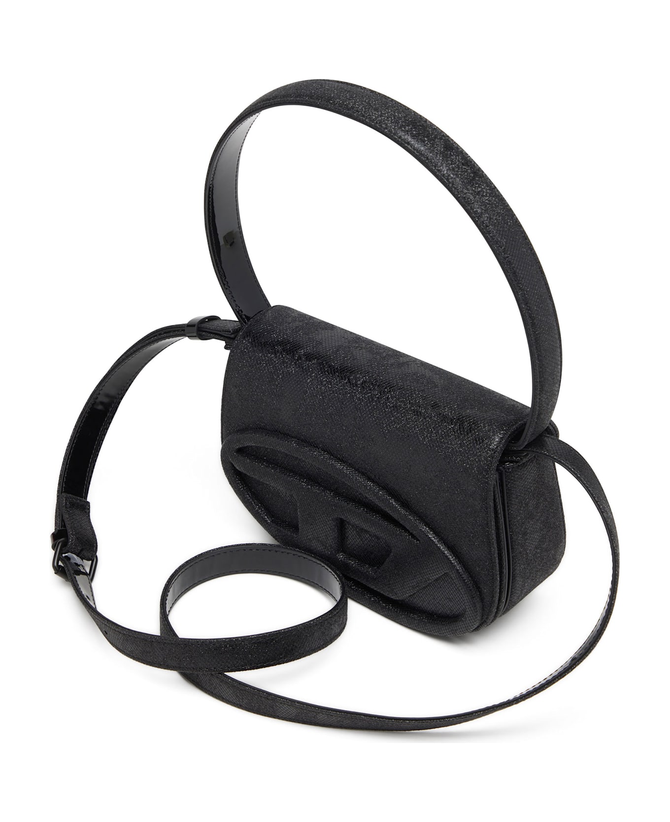 Diesel 1dr Glitter Fabric Shoulder Bag - Black