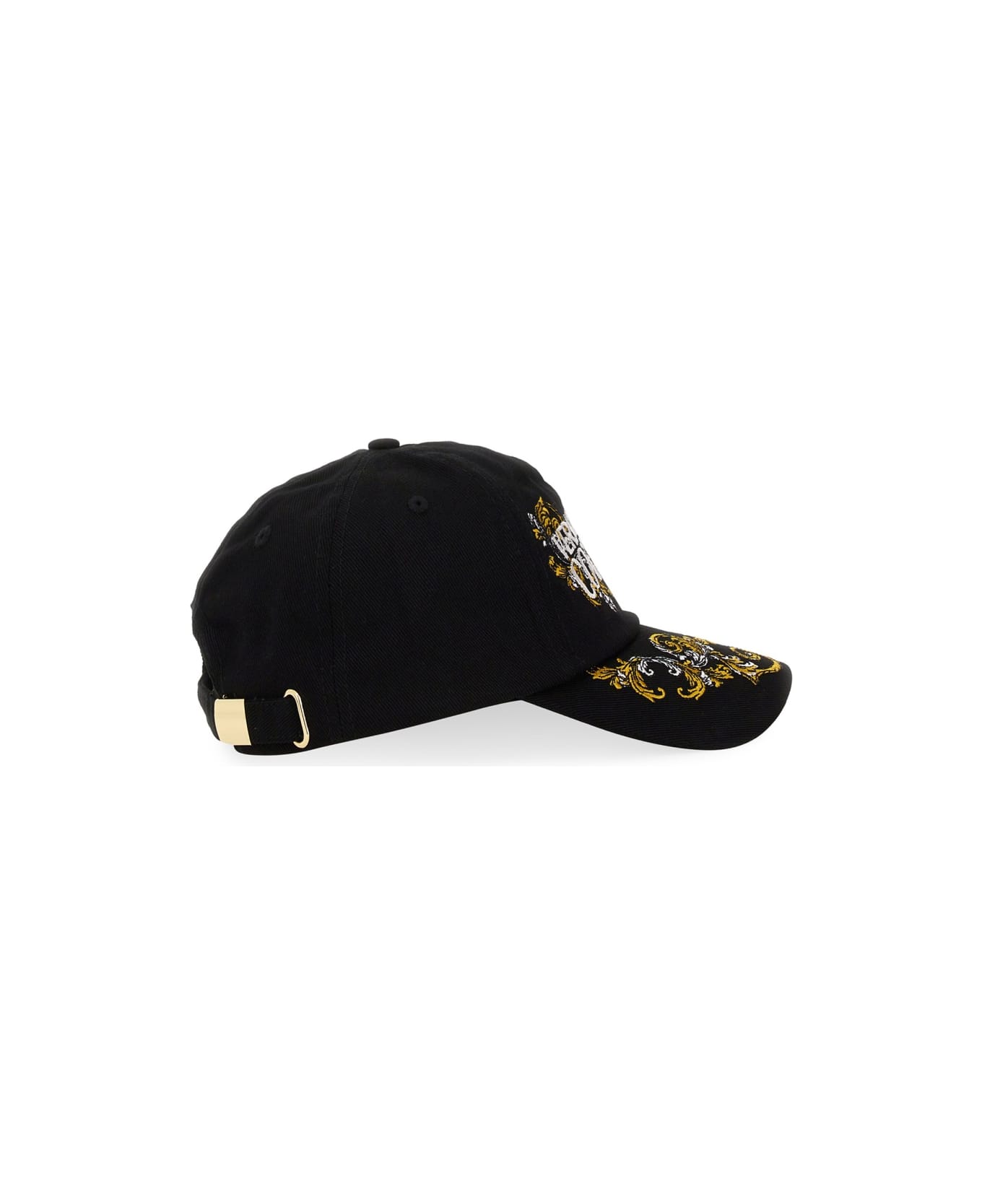 Versace Jeans Couture Baseball Hat With Logo - BLACK